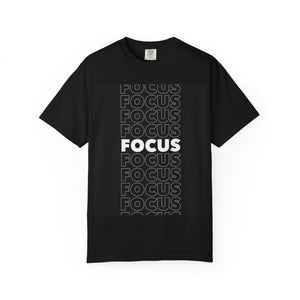Focus Graphic T-Shirt — 'FOCUS' Repeat Front & 'WHOLENESS' Back