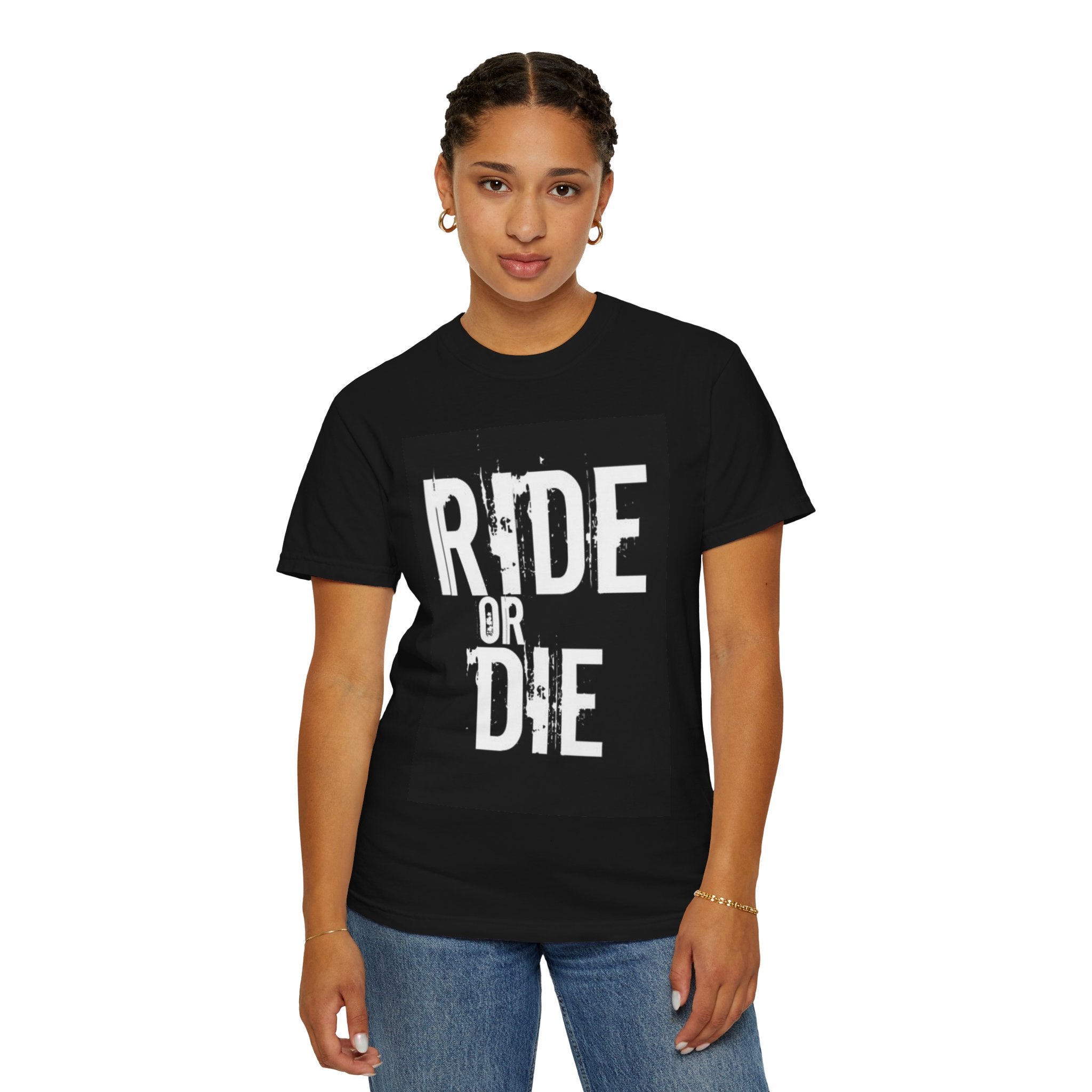 Ride or Die T‑Shirt — Vintage Motorcycle/Biker Tee with ‘Wholeness’ Back Print
