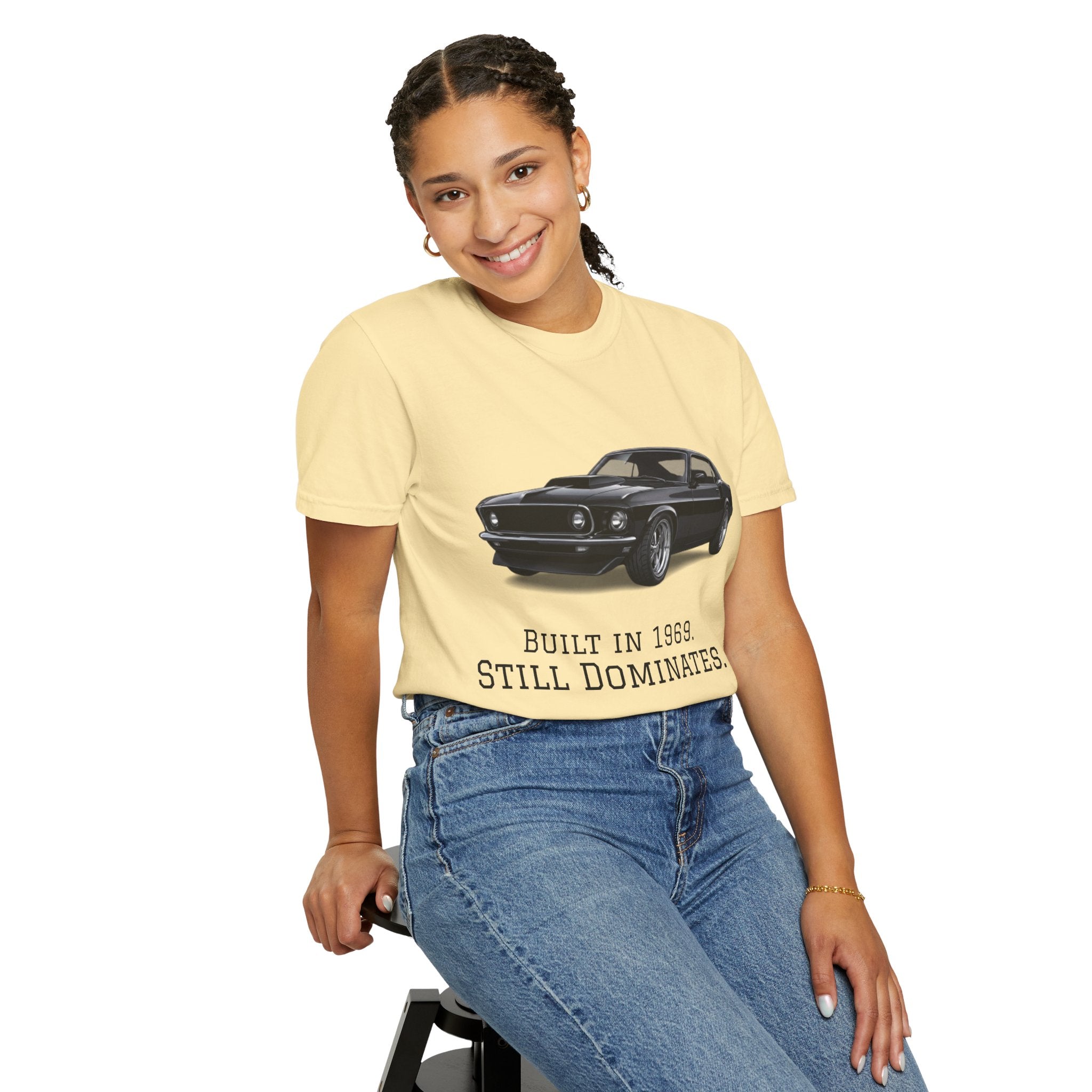 Classic 1969 Muscle Car T-Shirt — "Built in 1969. Still Dominates."
