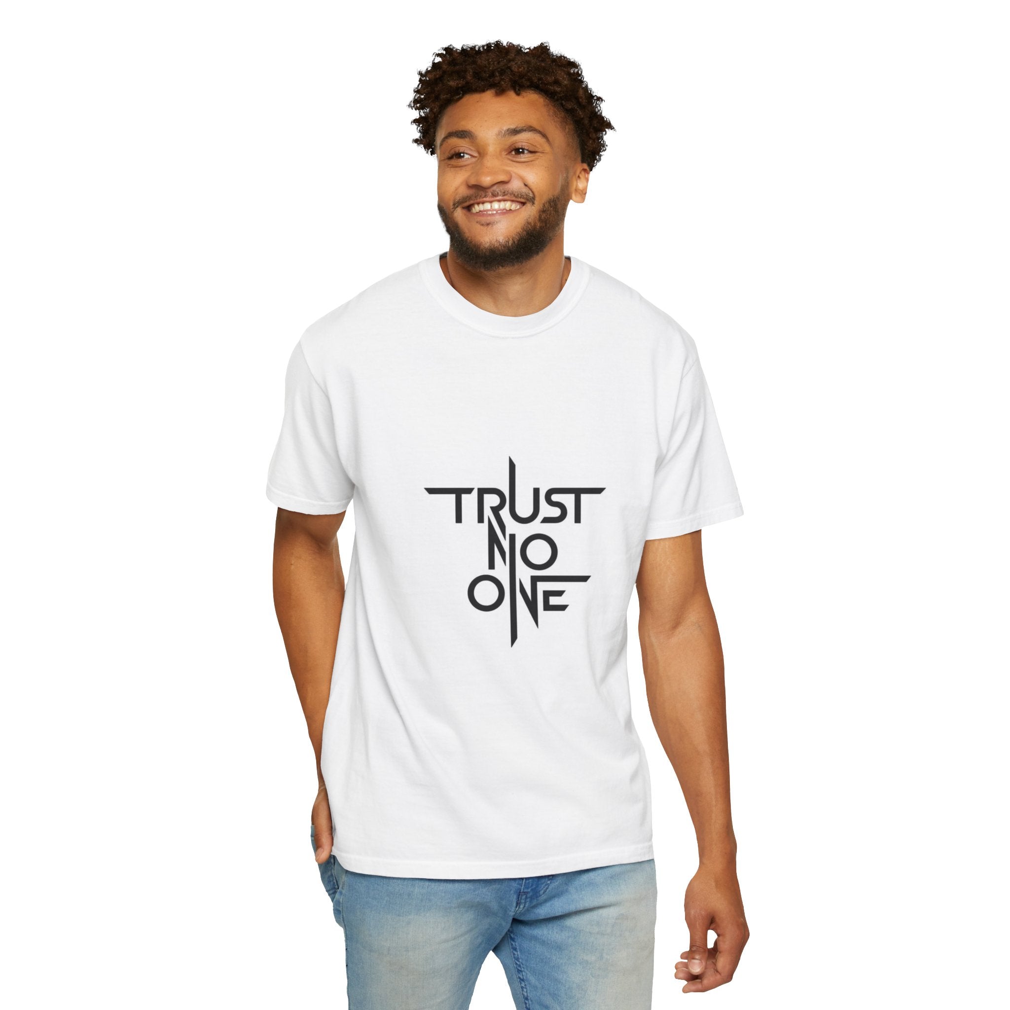Trust No One / Wholeness Graphic T-Shirt — Bold Minimalist Statement Tee