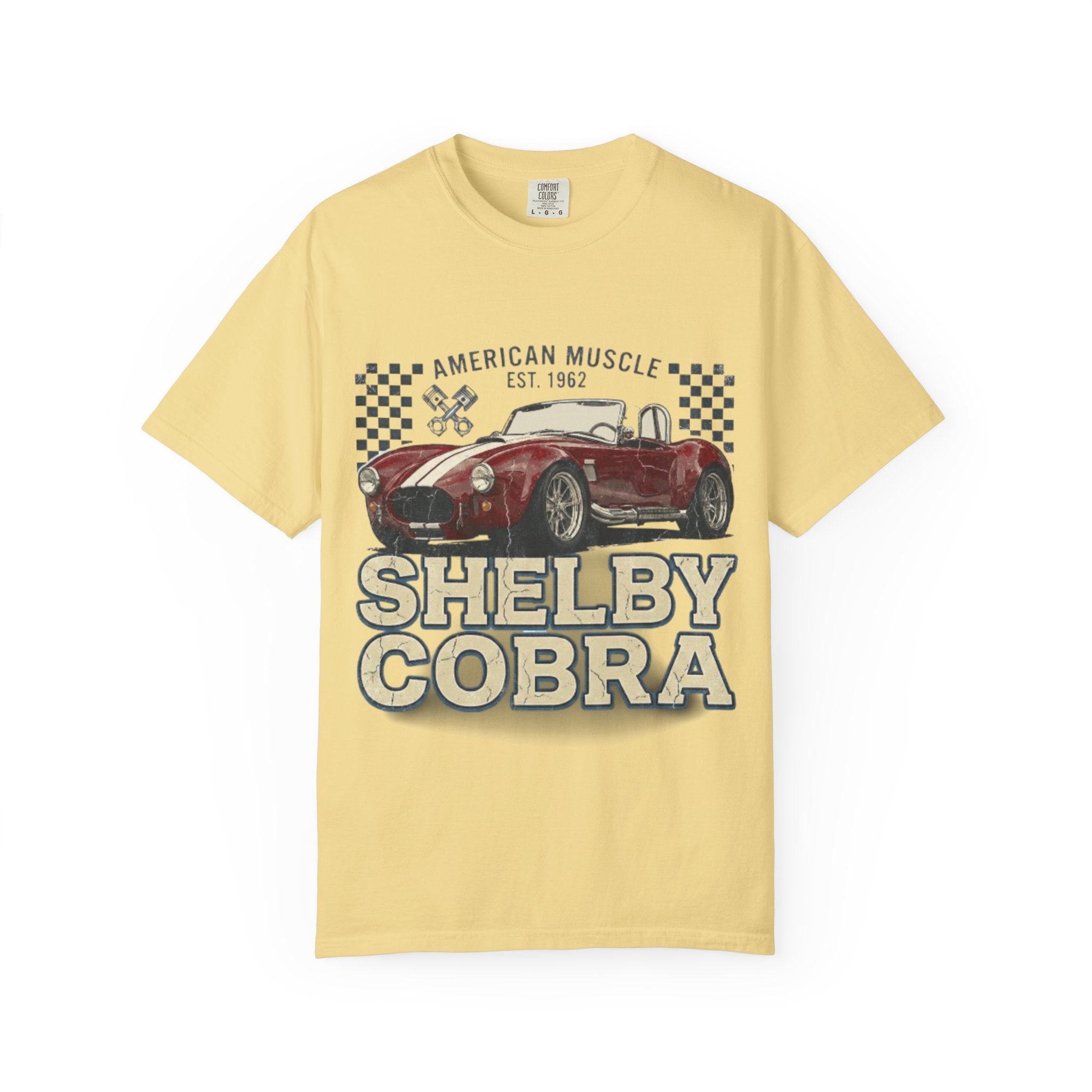 Shelby Cobra Classic Car T‑Shirt — American Muscle Vintage Racing Tee