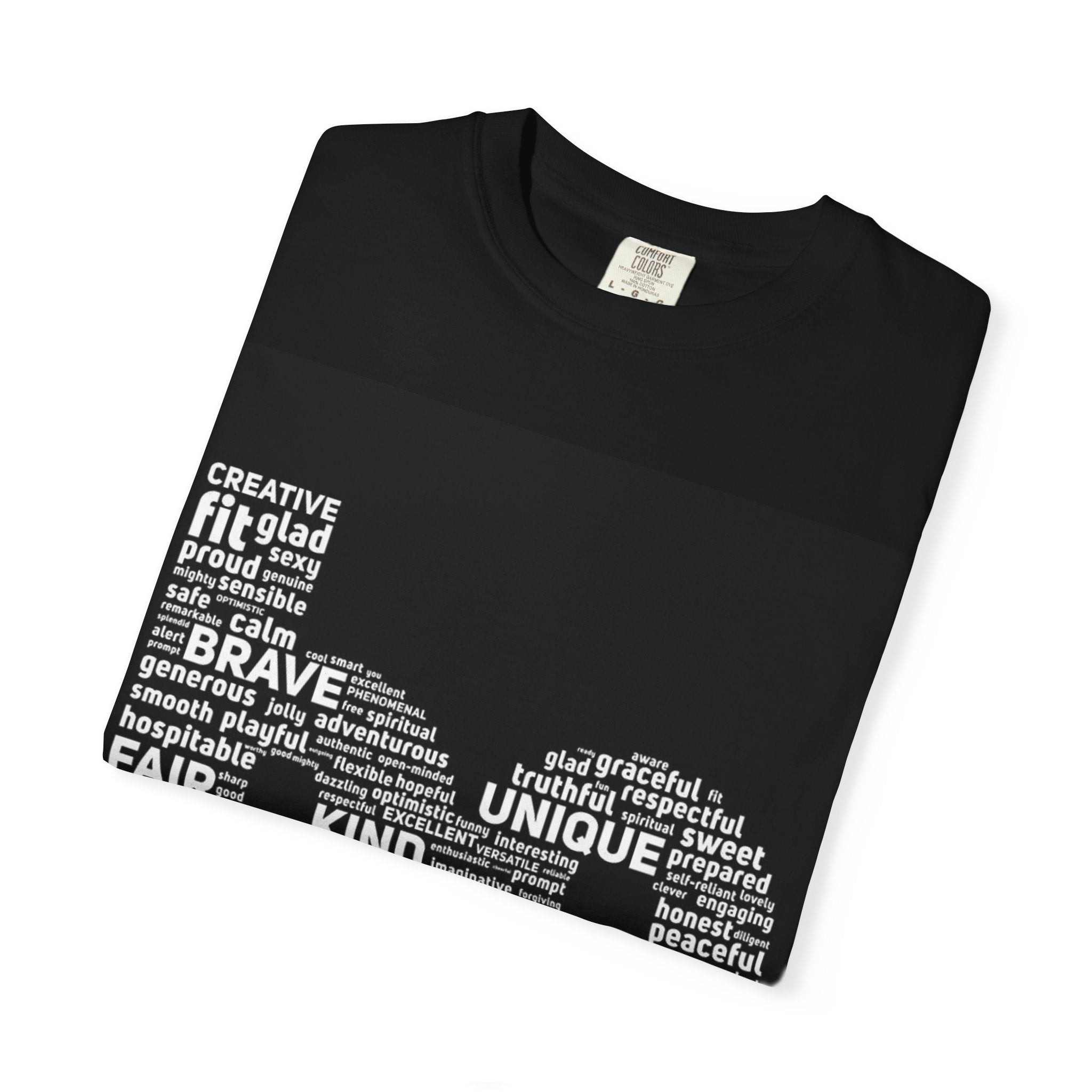 Wholeness "Be Brave, Kind, Confident" Word Cloud T-Shirt