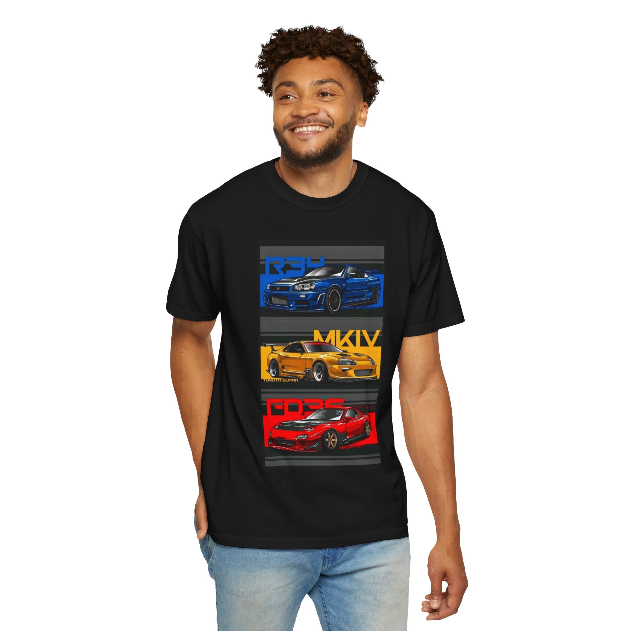 Car Tributes T-Shirt — MKIV, FD2, RX-7 Triple Car Graphic