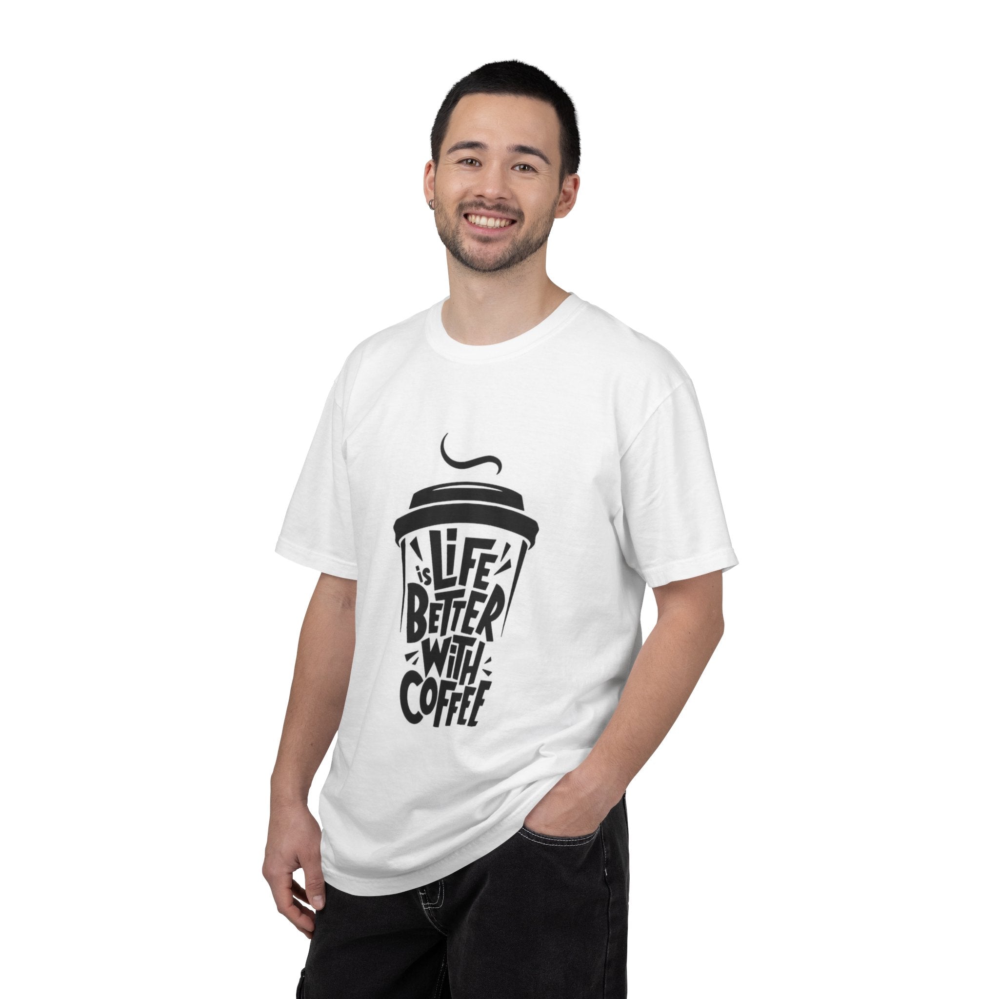 Coffee Lover T-Shirt — "Life Is Better With Coffee" Graphic Tee