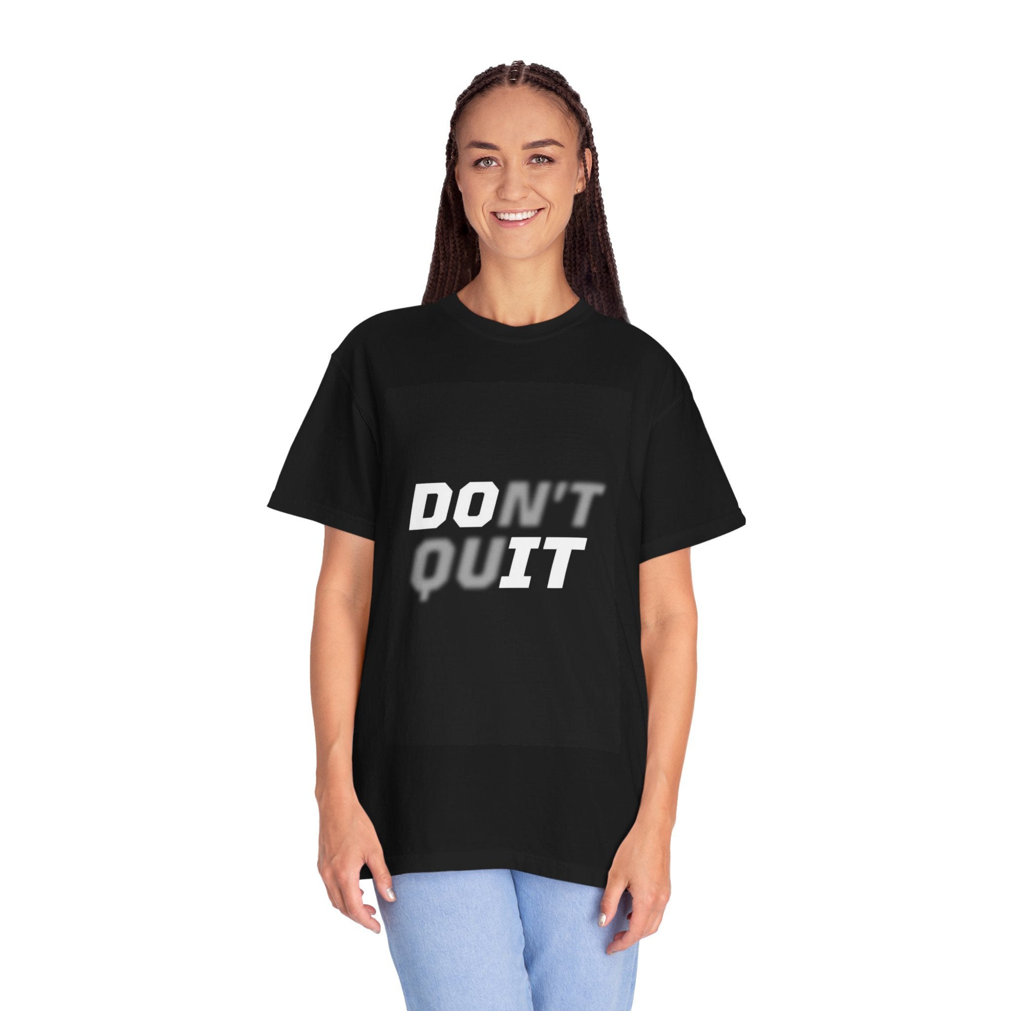 Don’t Quit Motivational T-Shirt — Wholeness Back Print, Inspirational Gym & Everyday Tee