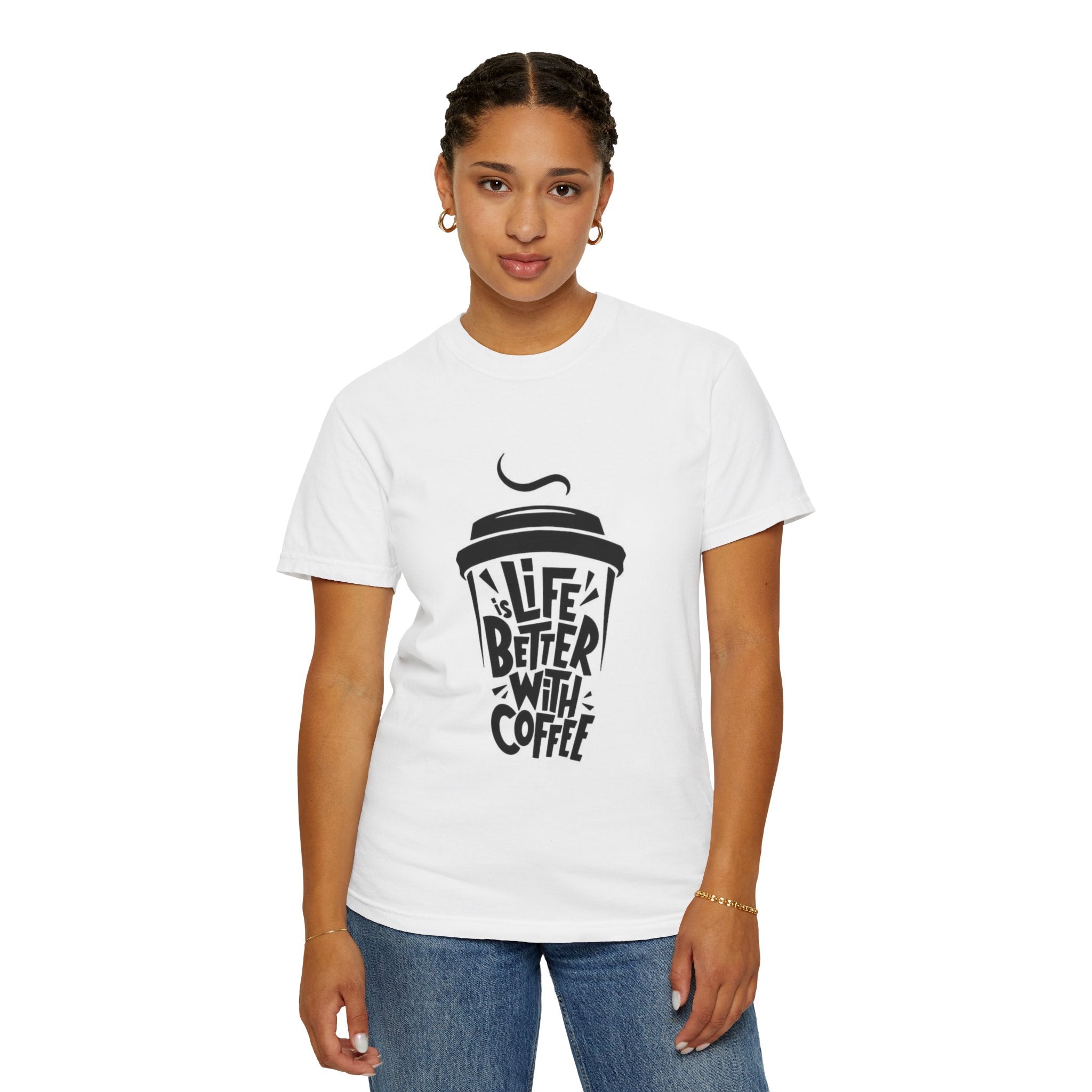 Coffee Lover T-Shirt — "Life Is Better With Coffee" Graphic Tee