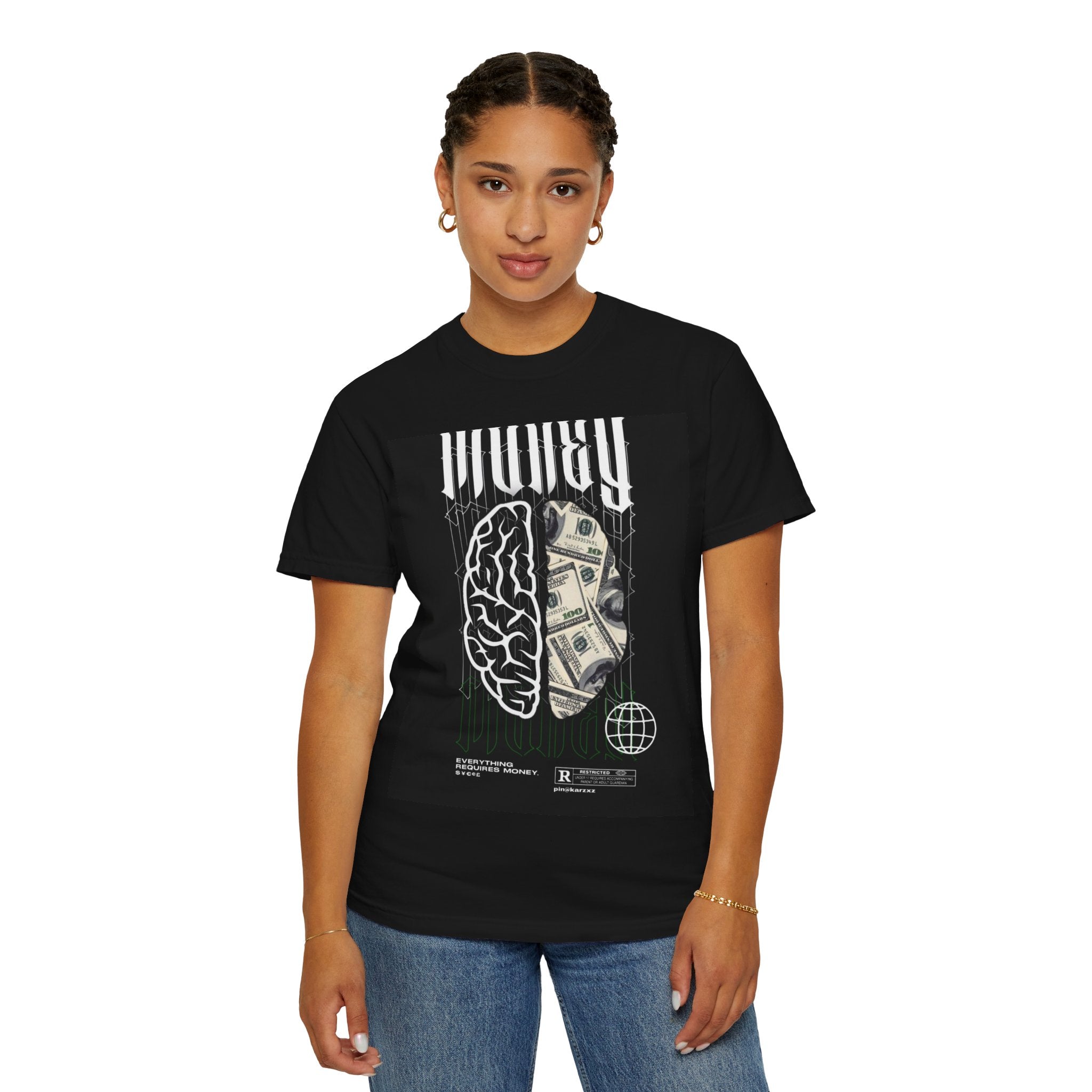 Brain & Cash Graphic T-Shirt — "Wholeness" Back Print