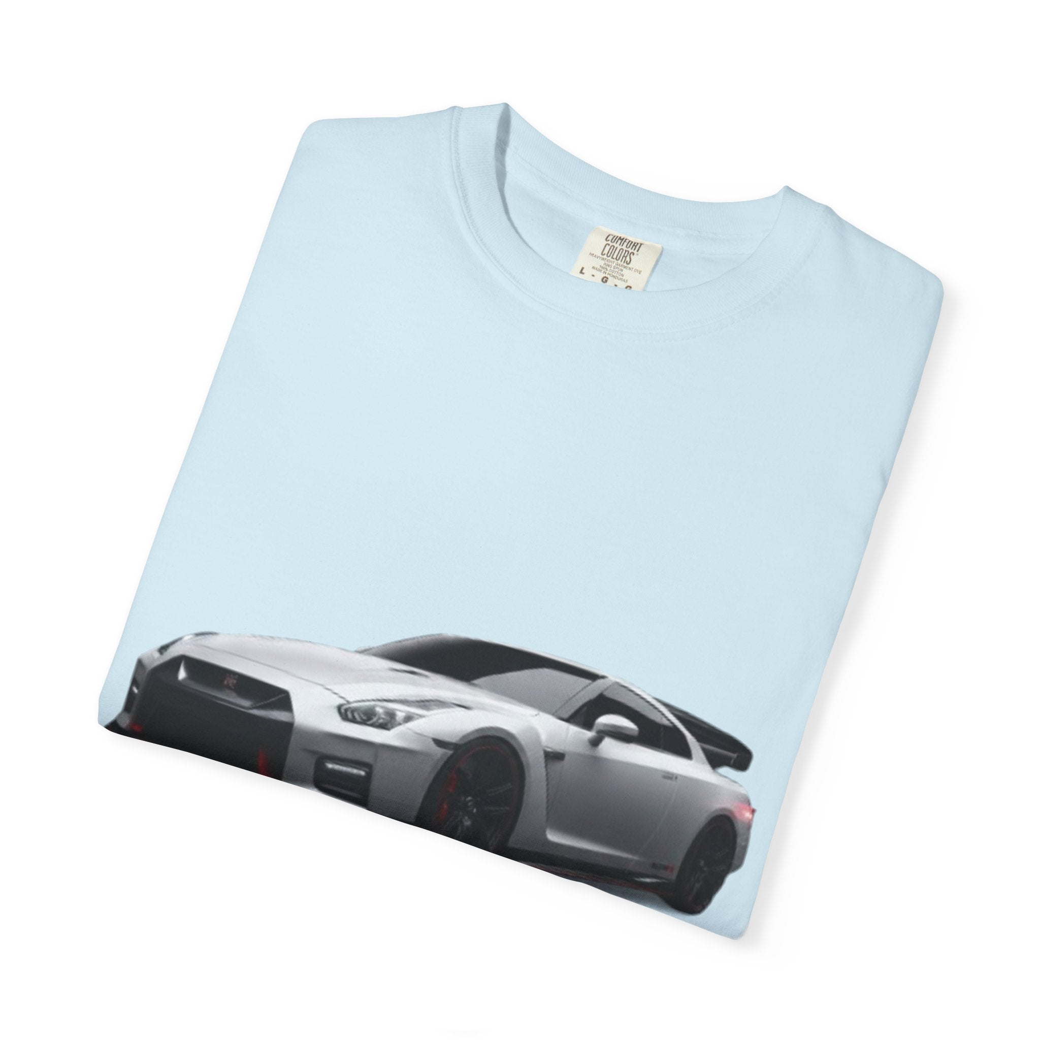 Car Enthusiast T-Shirt — Silver Sports Car Graphic with “WHOLENESS” Back Print