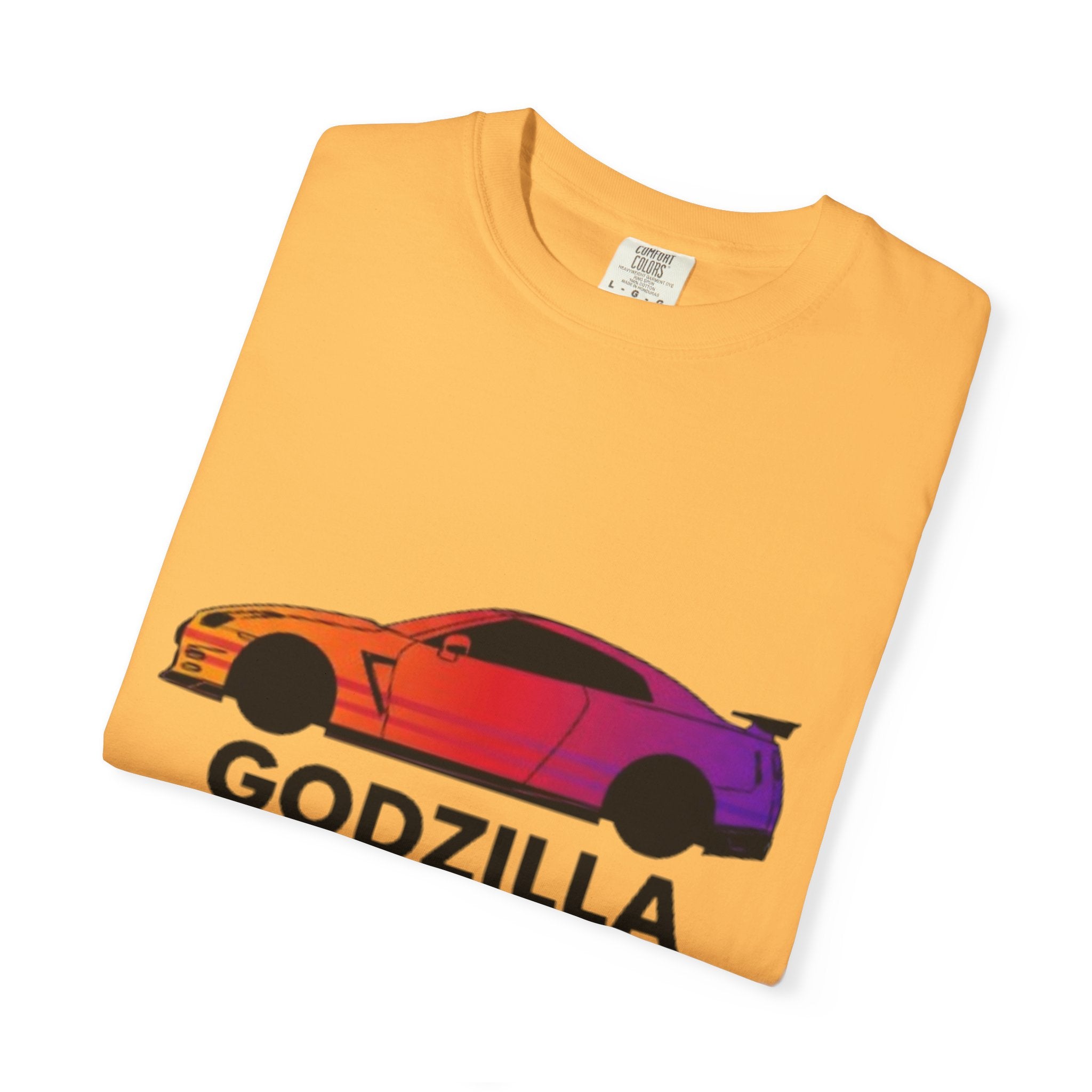 Godzilla Sports Car T-Shirt — Gradient Race Car Graphic Tee
