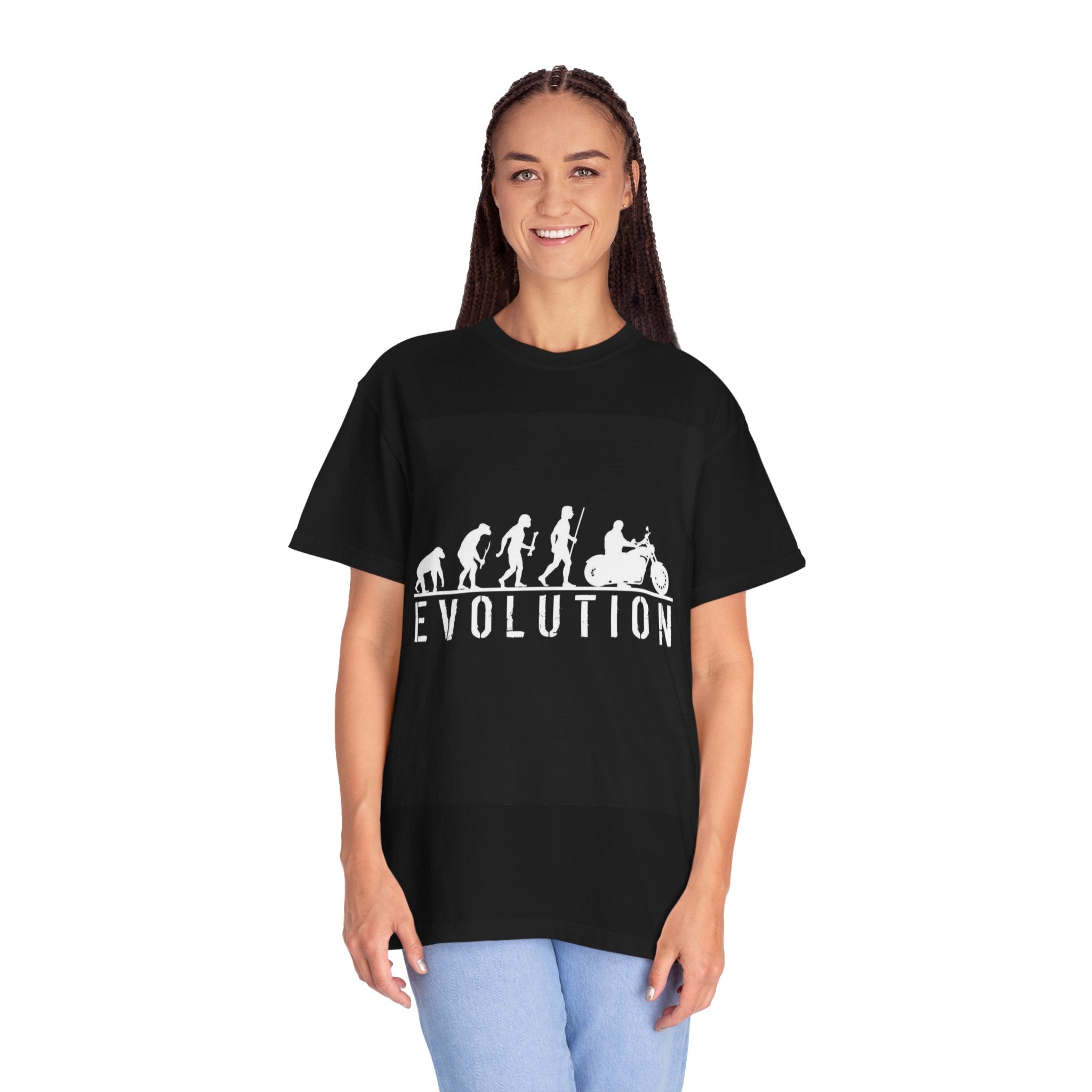Evolution Motorcycle T-Shirt — Funny Biker Evolution Graphic Tee