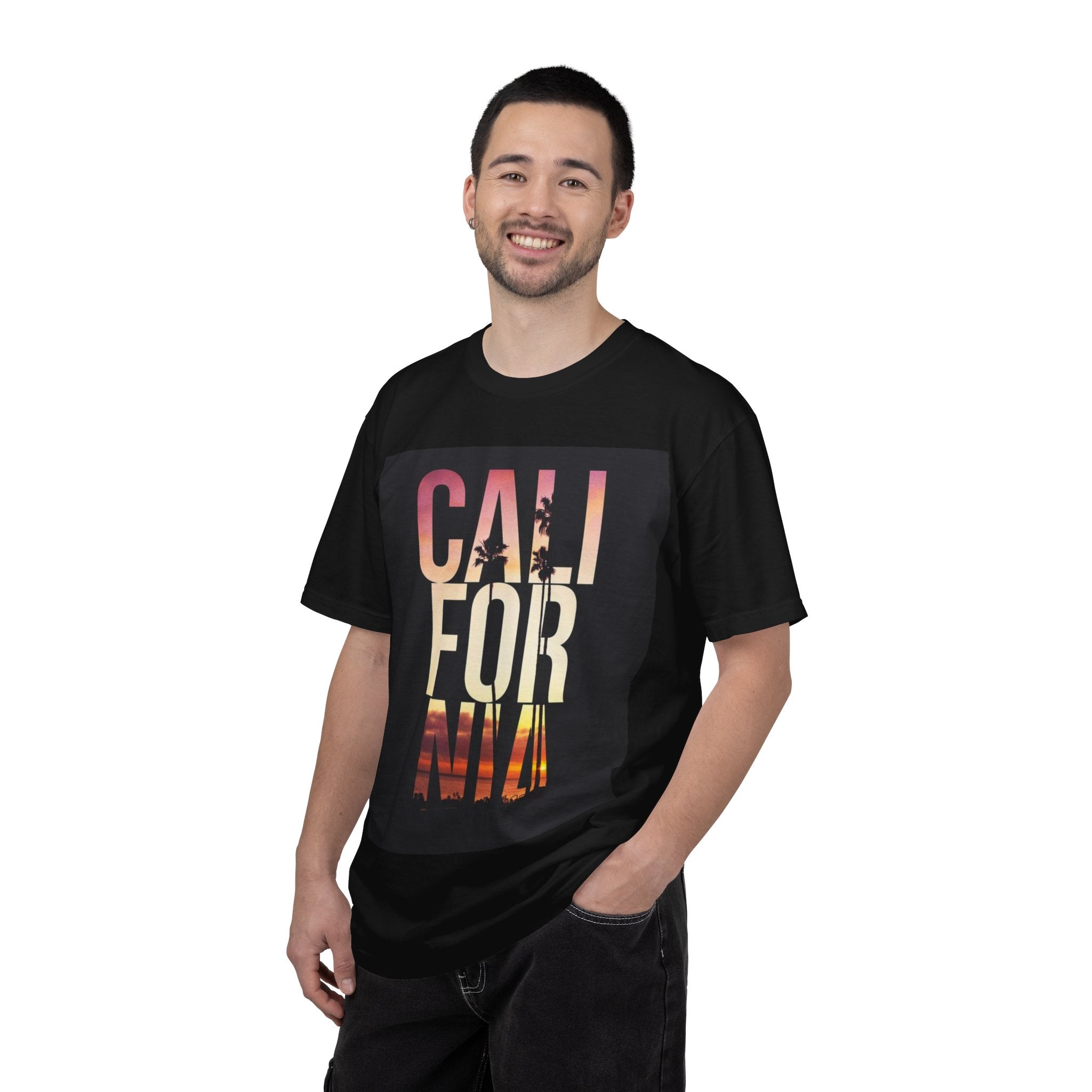 California Sunset T-Shirt — 'CALIFORNIA' Beach Graphic Tee