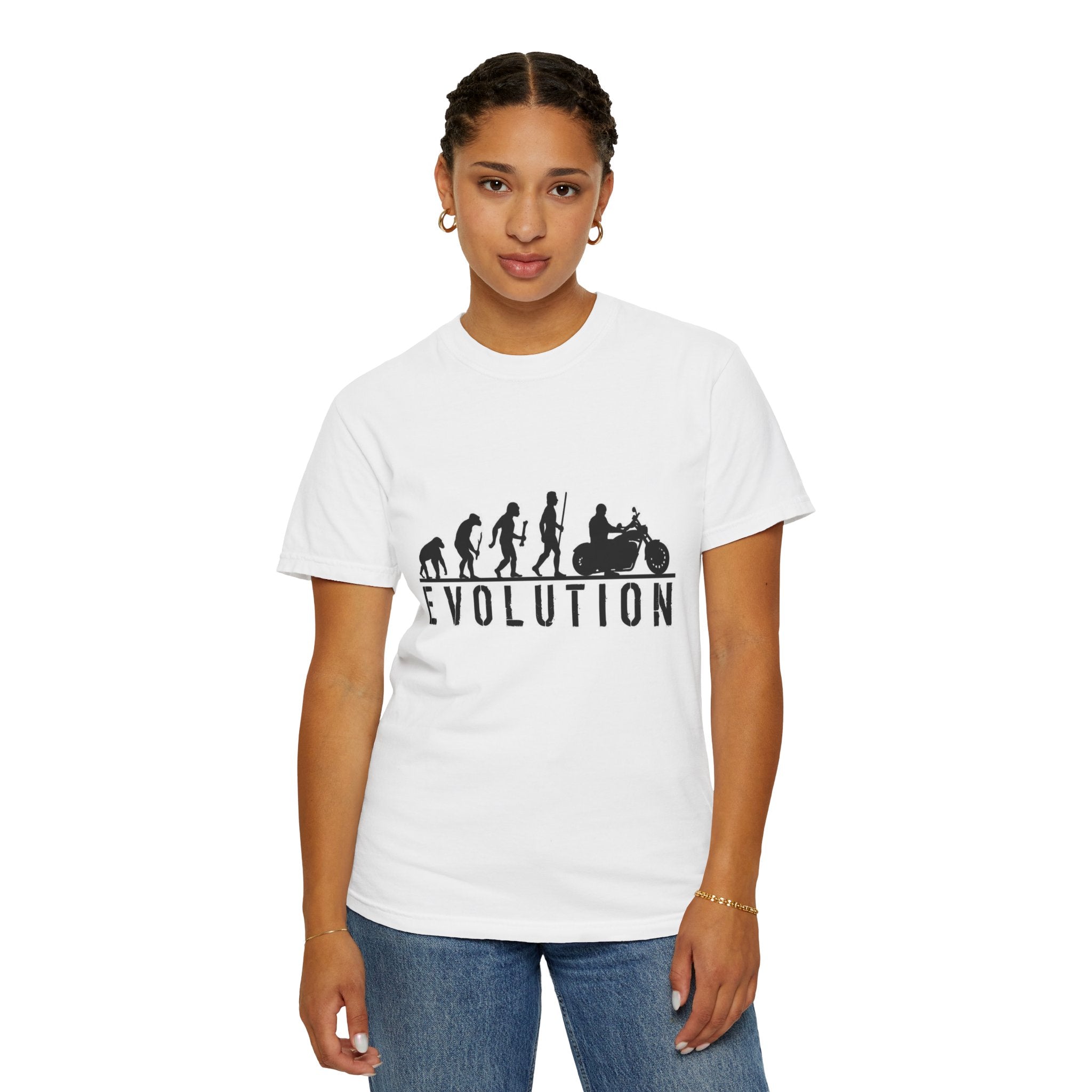 Evolution Motorcycle T-Shirt — Funny Biker Evolution Graphic Tee