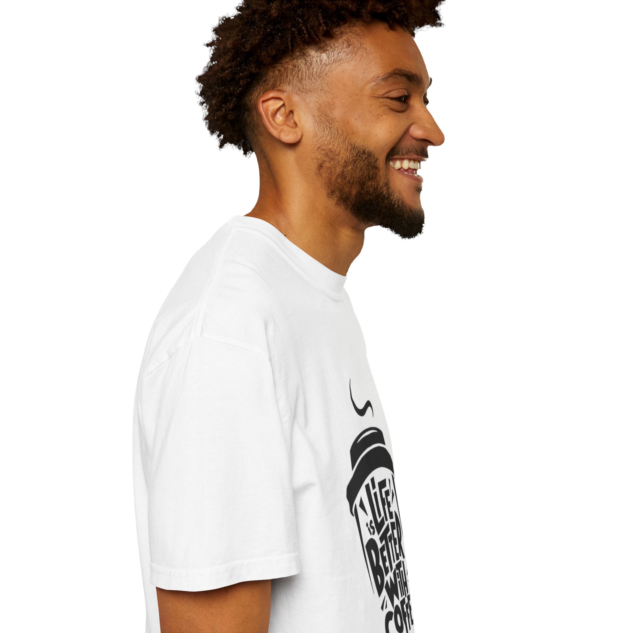 Coffee Lover T-Shirt — "Life Is Better With Coffee" Graphic Tee