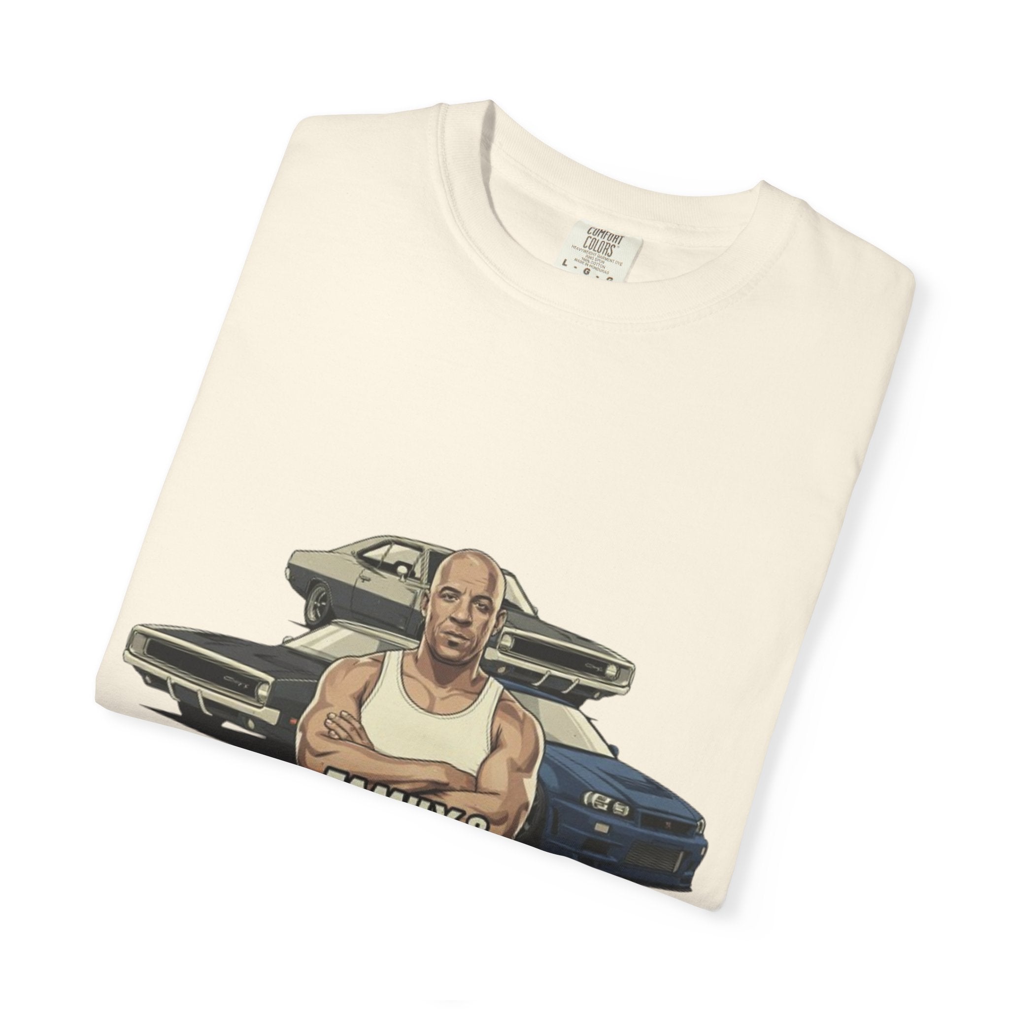 T-Shirt — 'Family & Horsepower' Retro Car Tee (Wholeness Back Print)