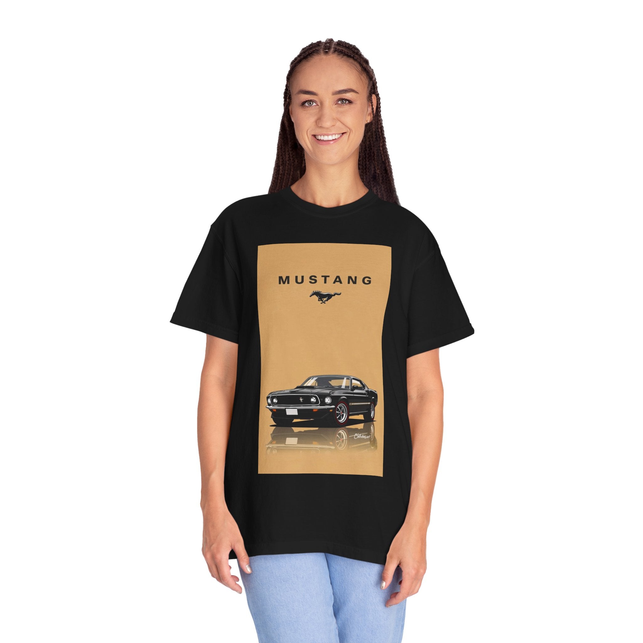 Mustang Vintage Car T-Shirt — Retro Muscle Car Graphic Tee