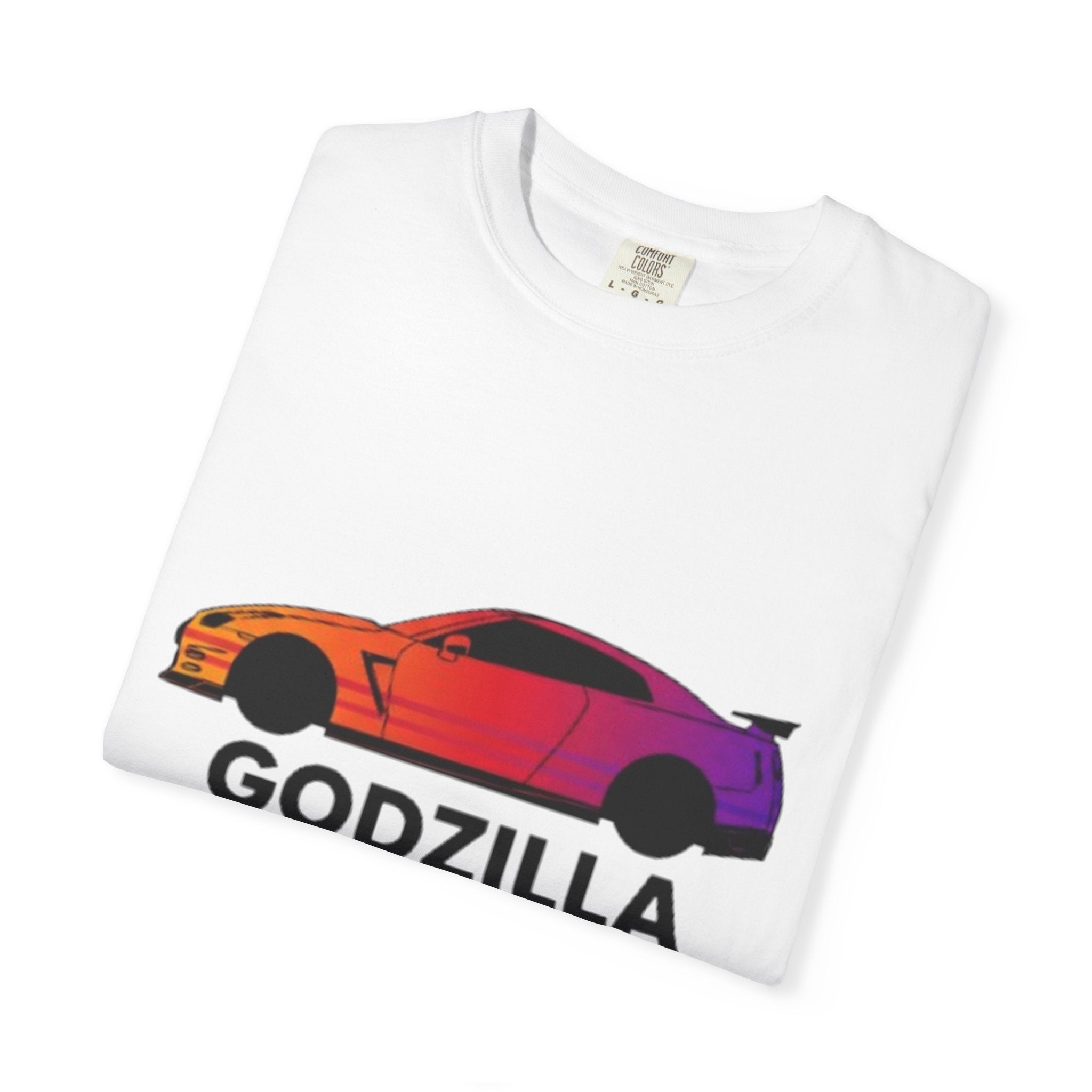 Godzilla Sports Car T-Shirt — Gradient Race Car Graphic Tee