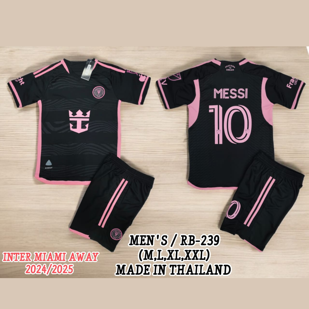 Inter Miami Away Football Club Jersey - Men Size (Replica)