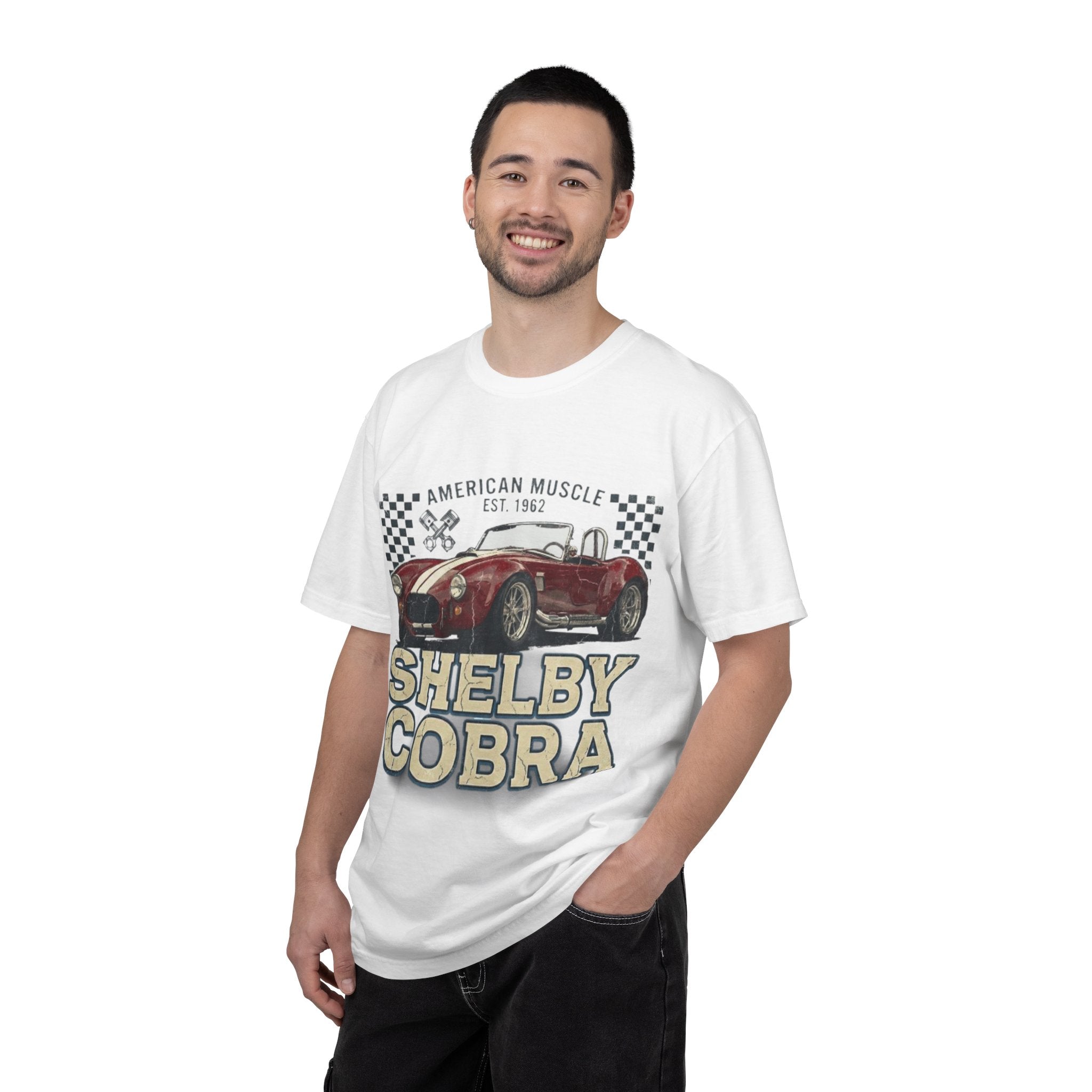 Shelby Cobra Classic Car T‑Shirt — American Muscle Vintage Racing Tee