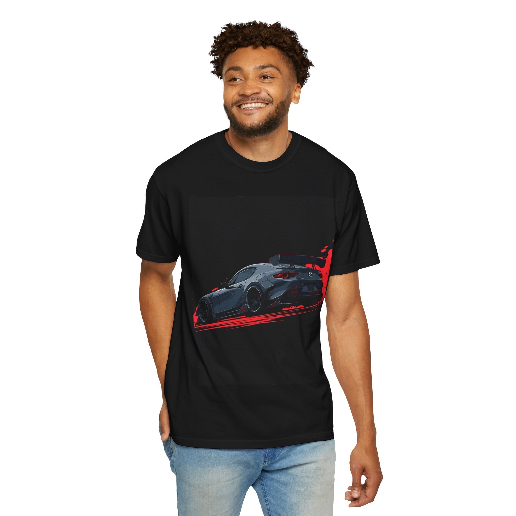 Sports Car Graphic T-Shirt — Midnight Racer Design