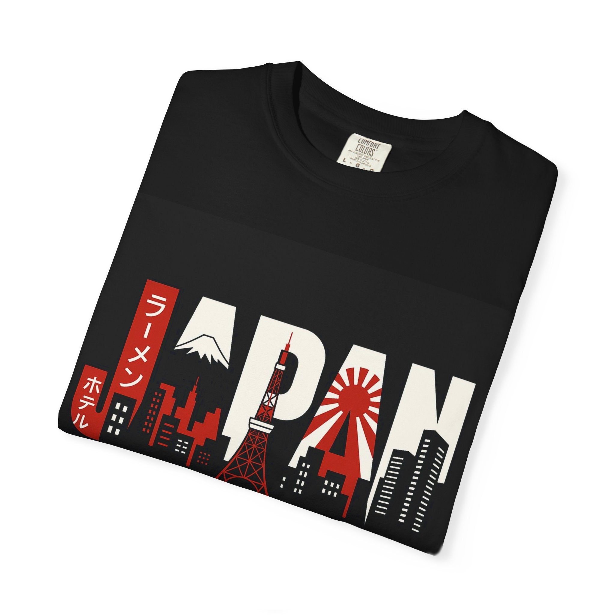 Japan Skyline T-Shirt — Retro Ramen & Mount Fuji Graphic