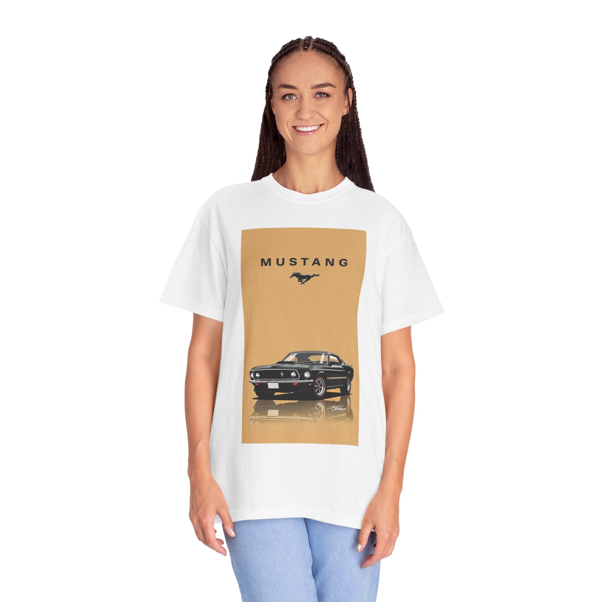 Mustang Vintage Car T-Shirt — Retro Muscle Car Graphic Tee