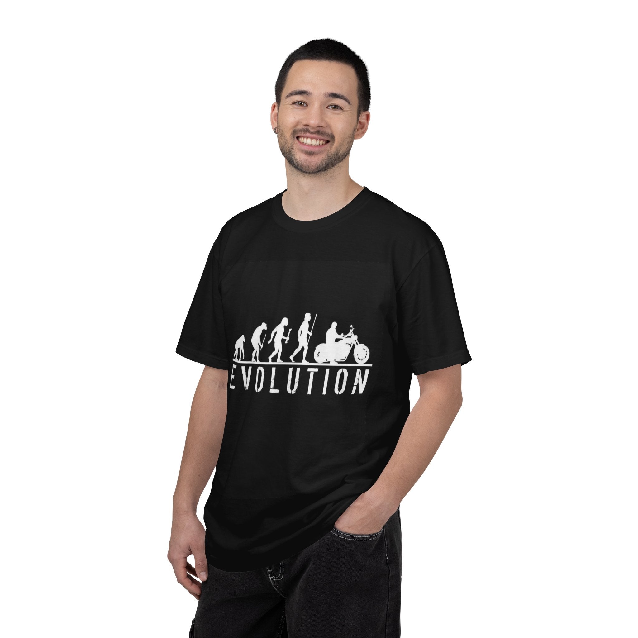 Evolution Motorcycle T-Shirt — Funny Biker Evolution Graphic Tee