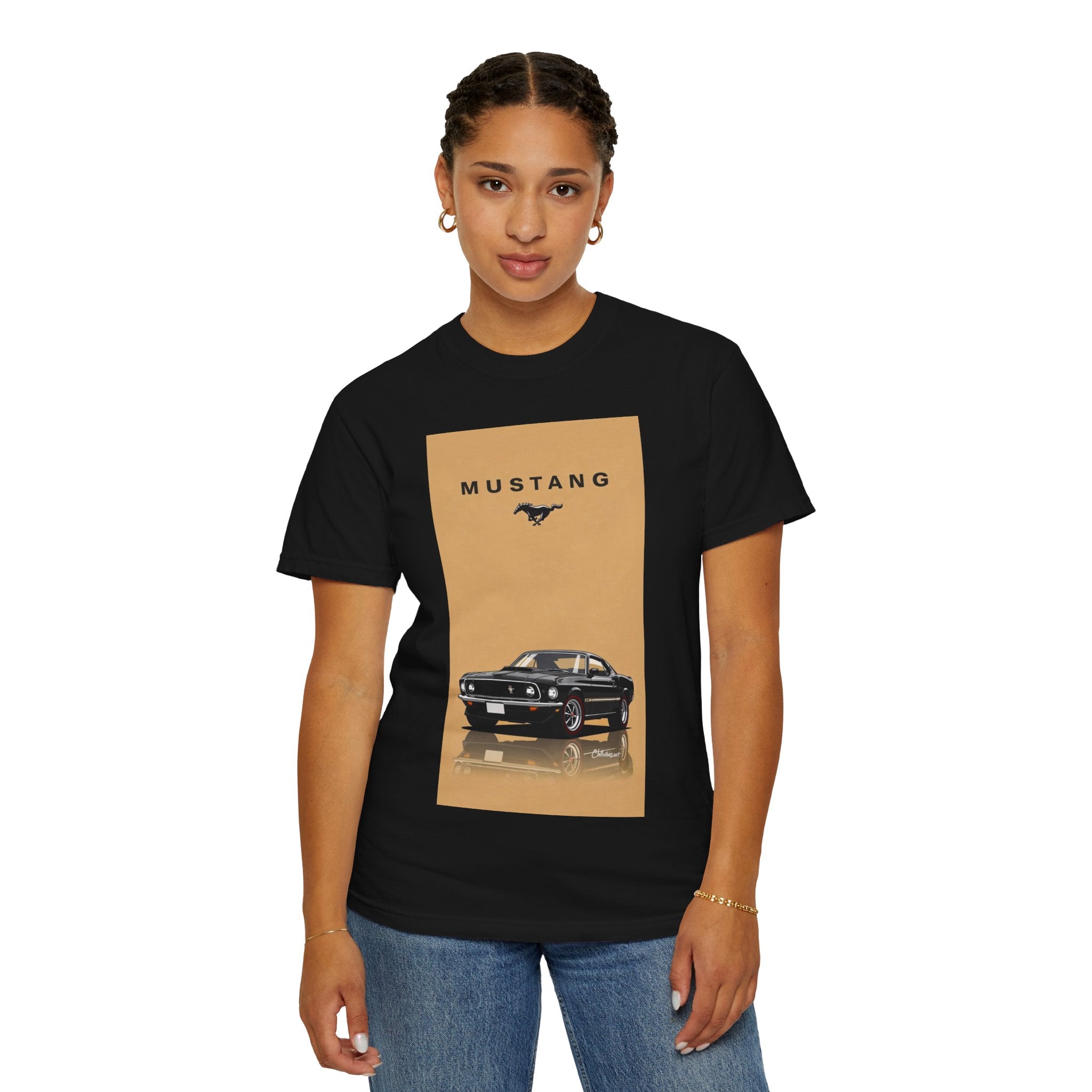 Mustang Vintage Car T-Shirt — Retro Muscle Car Graphic Tee