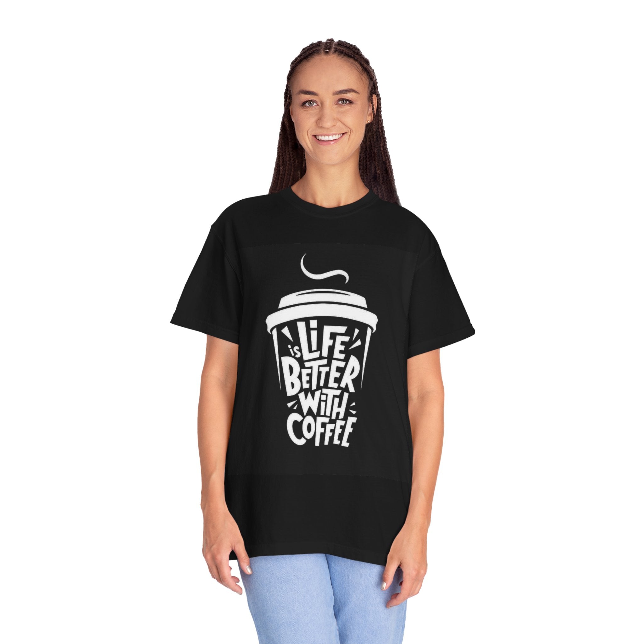 Coffee Lover T-Shirt — "Life Is Better With Coffee" Graphic Tee