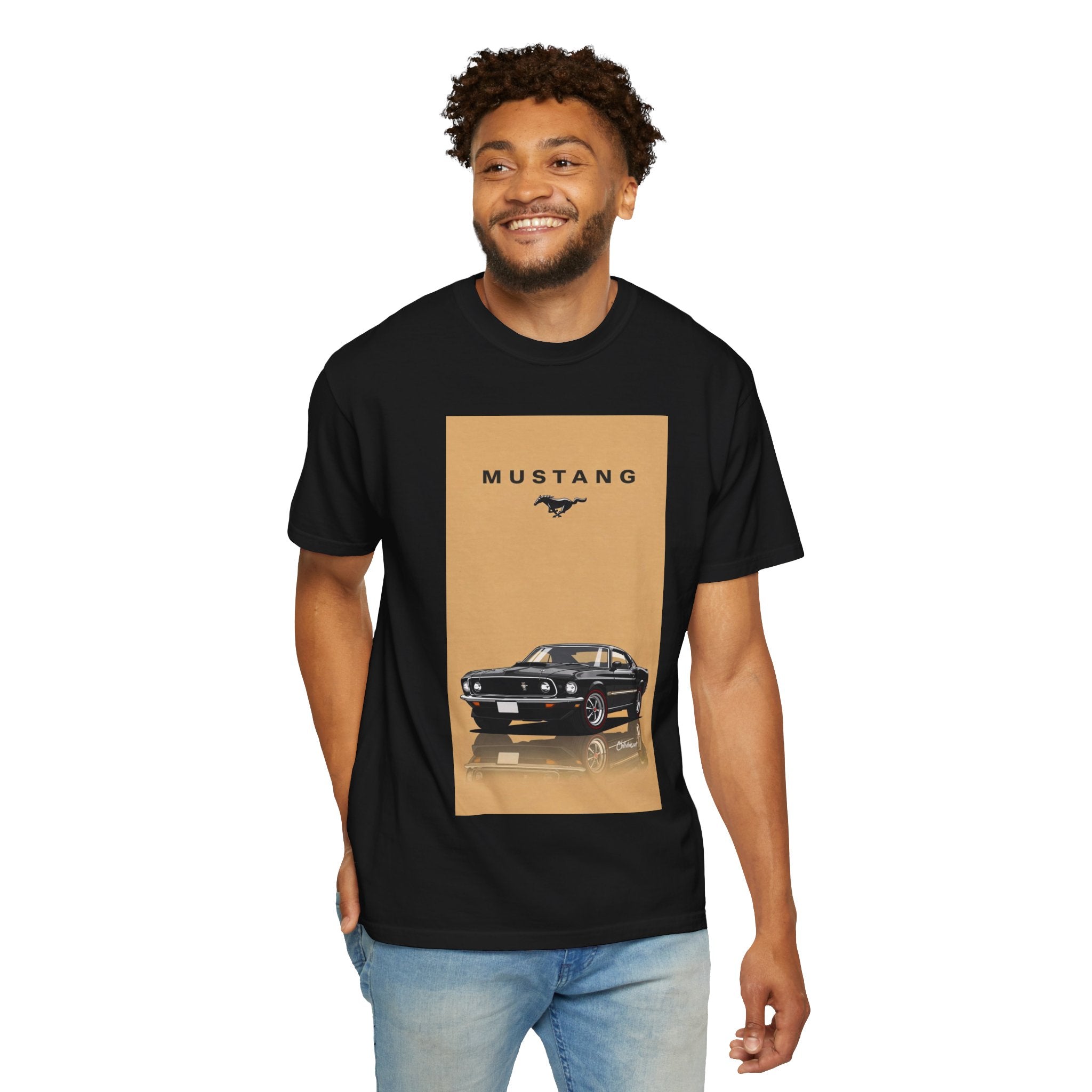 Mustang Vintage Car T-Shirt — Retro Muscle Car Graphic Tee
