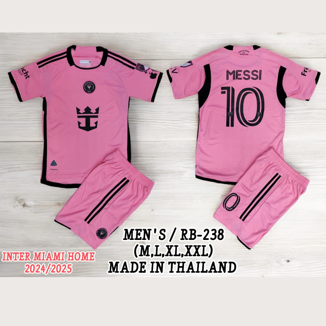 Inter Miami Home Football Jersey - Men Size (Replica)