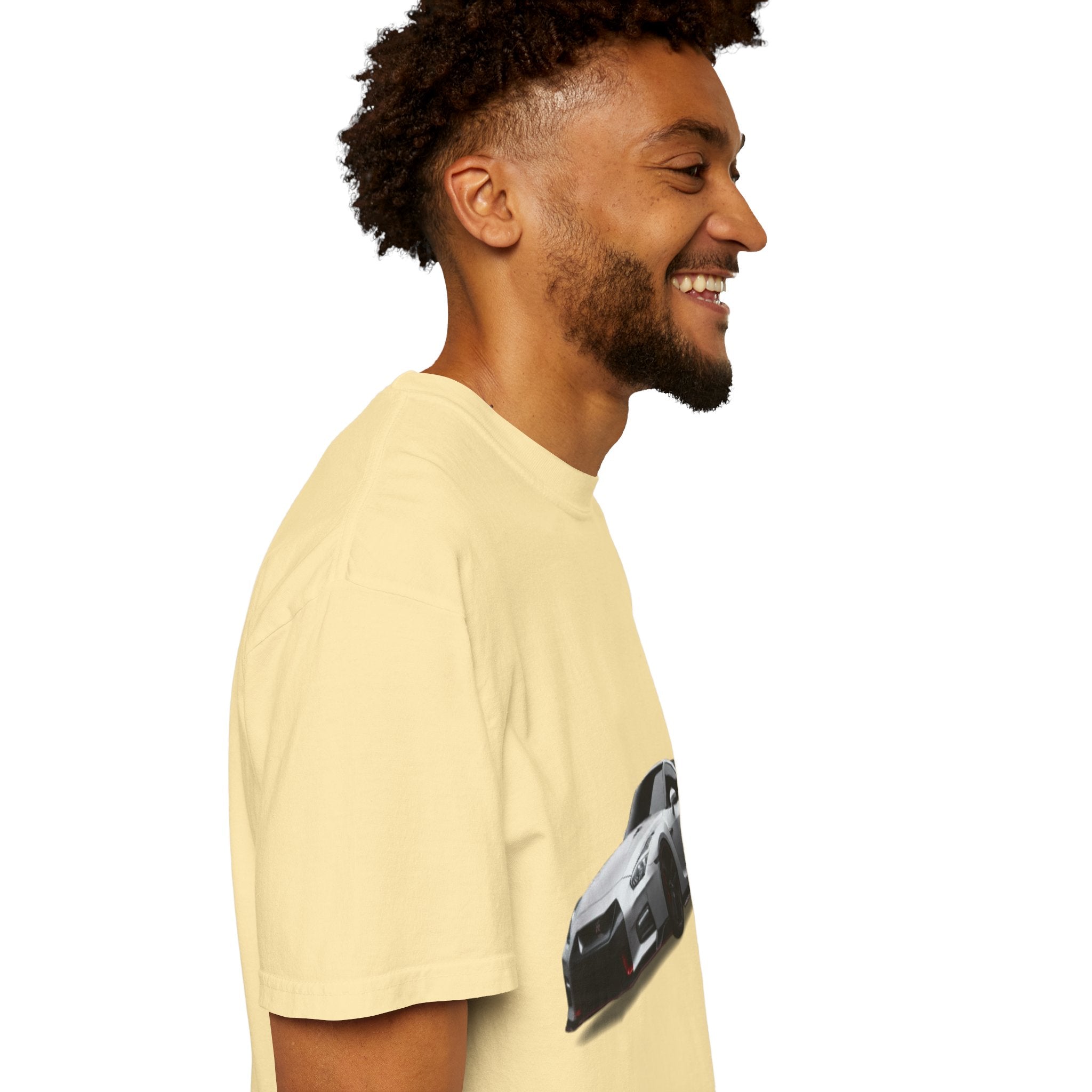 Car Enthusiast T-Shirt — Silver Sports Car Graphic with “WHOLENESS” Back Print