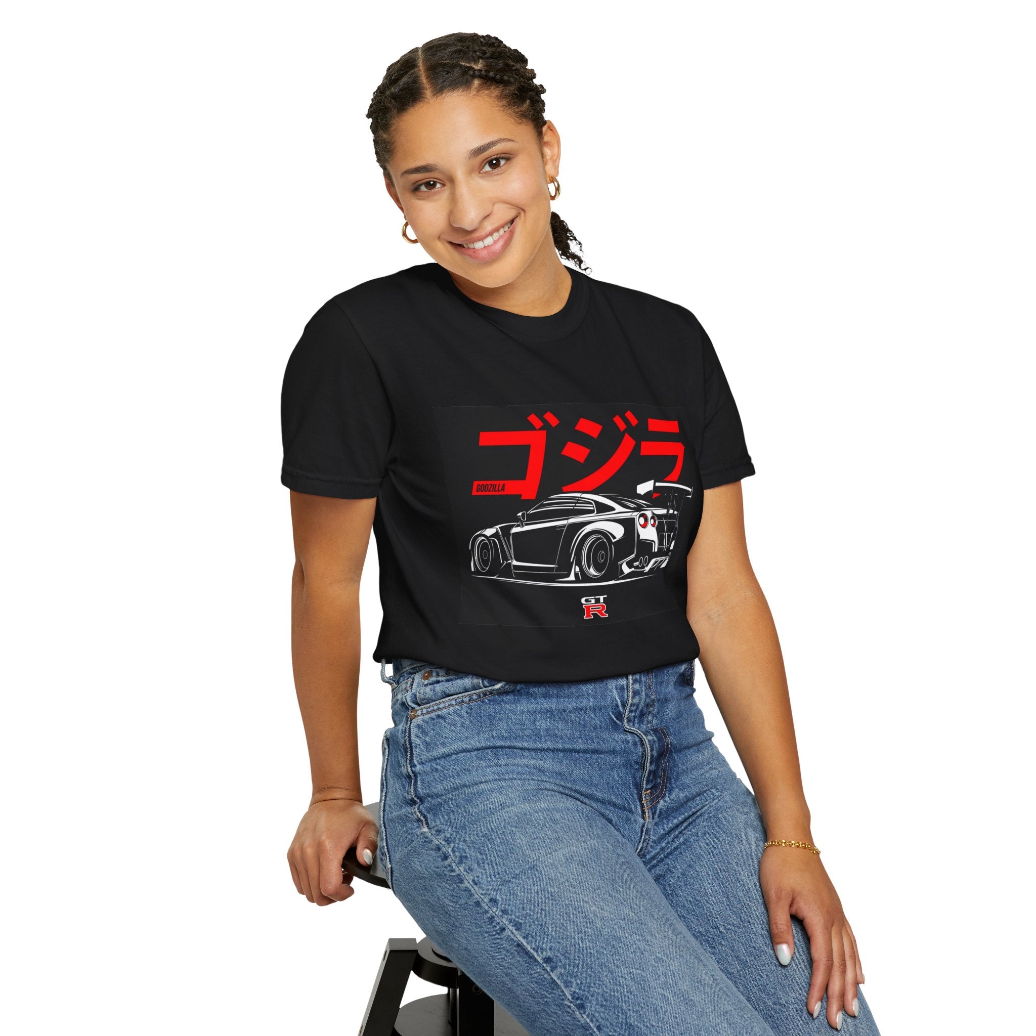 Godzilla GTR Car T-Shirt — Japanese Retro Racing Graphic Tee