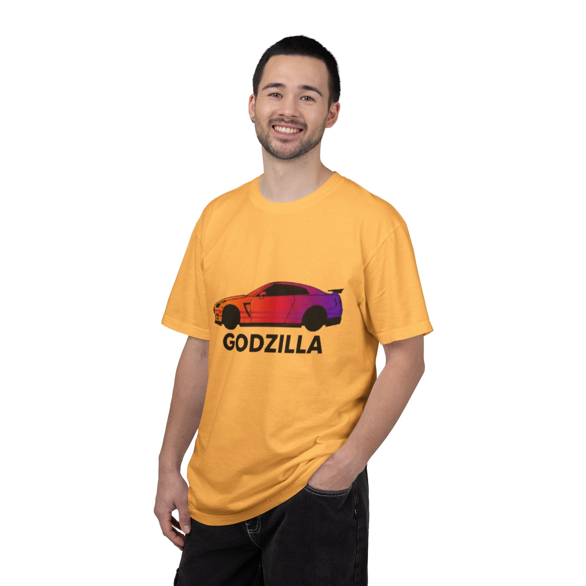 Godzilla Sports Car T-Shirt — Gradient Race Car Graphic Tee