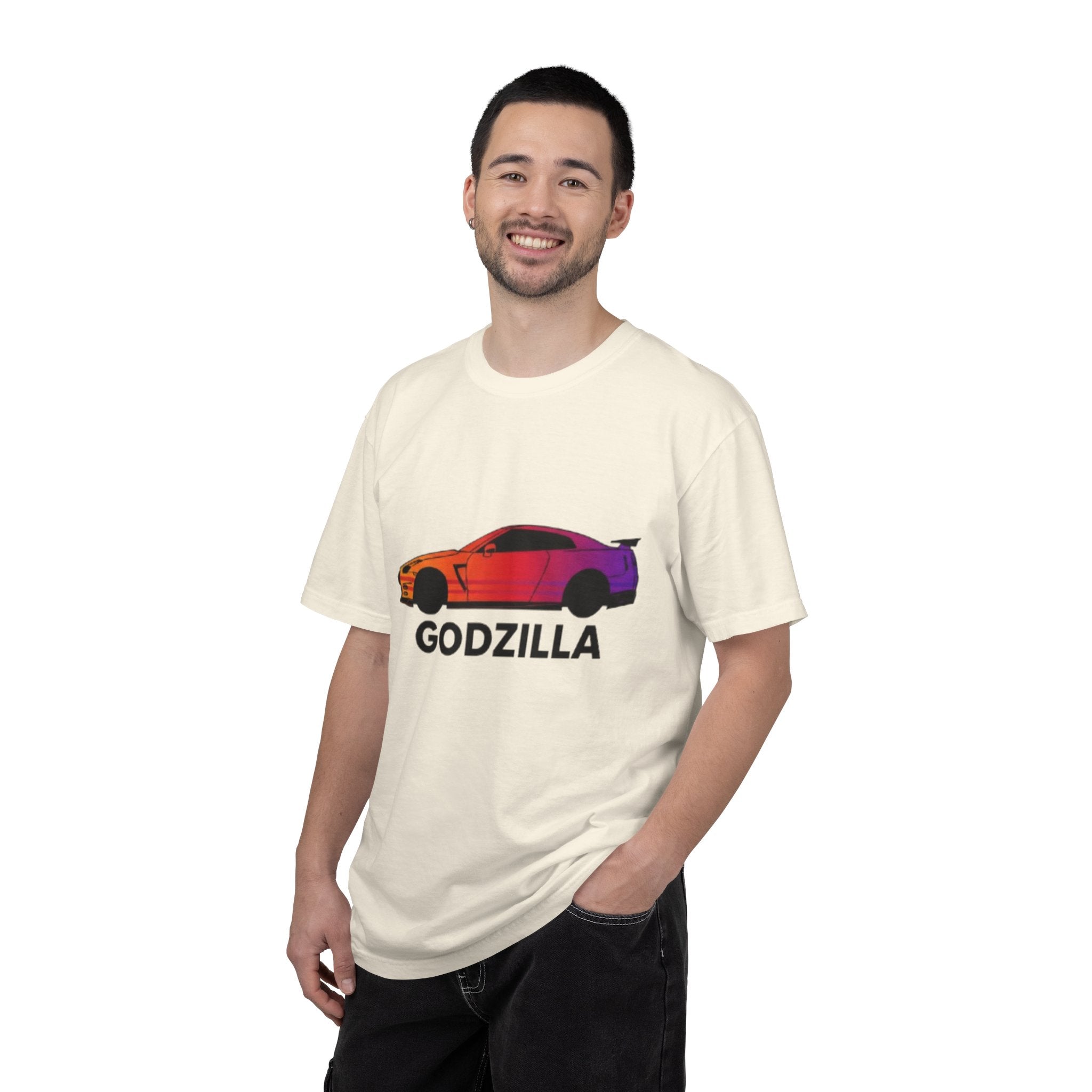 Godzilla Sports Car T-Shirt — Gradient Race Car Graphic Tee