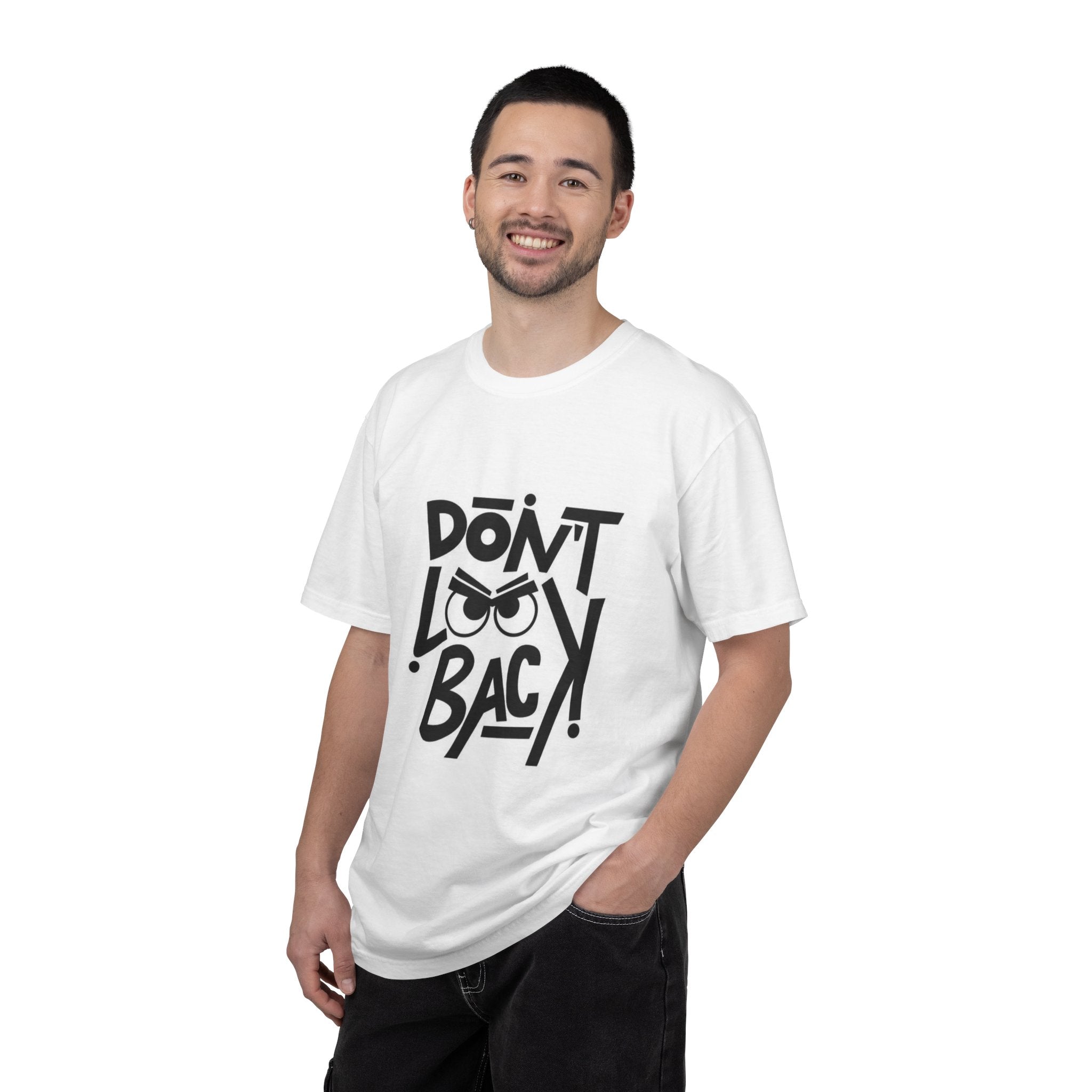 Don't Look Back T-Shirt — Motivational Graphic Tee (Wholeness Est. 1995, Retro Street Style)