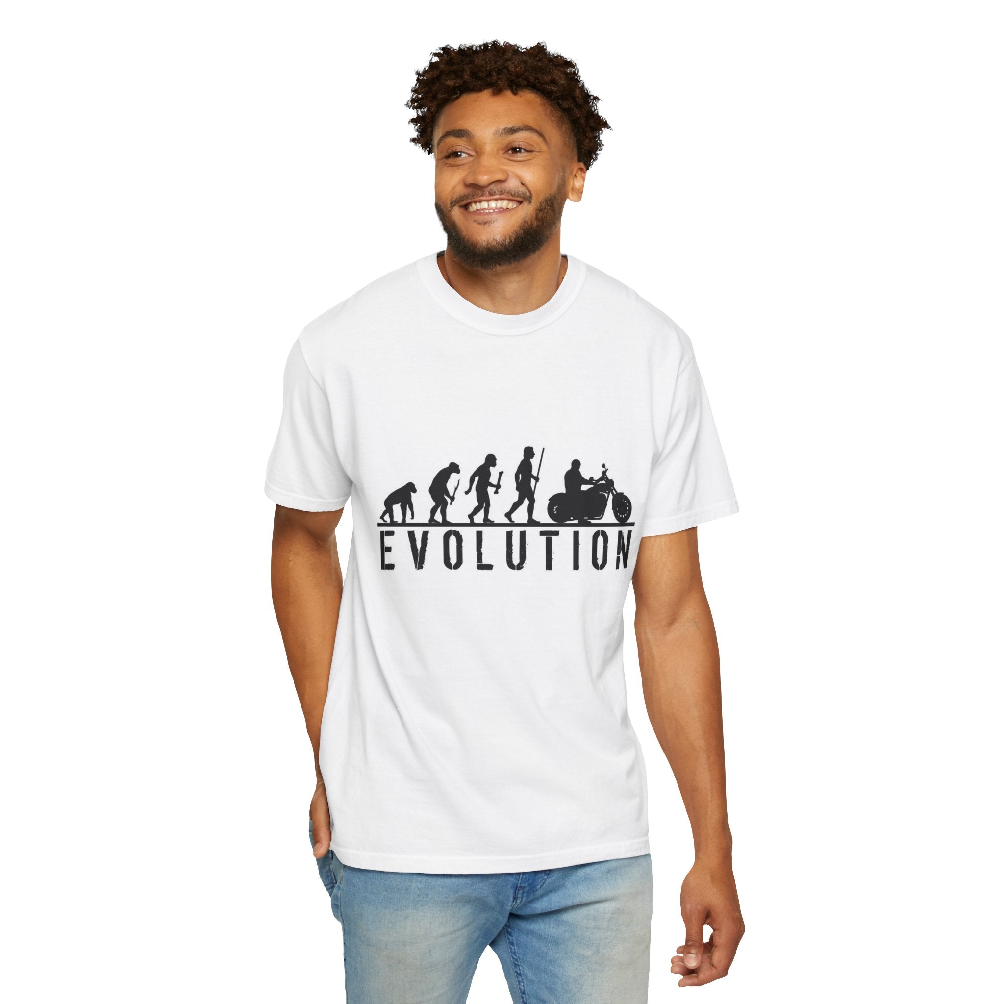 Evolution Motorcycle T-Shirt — Funny Biker Evolution Graphic Tee