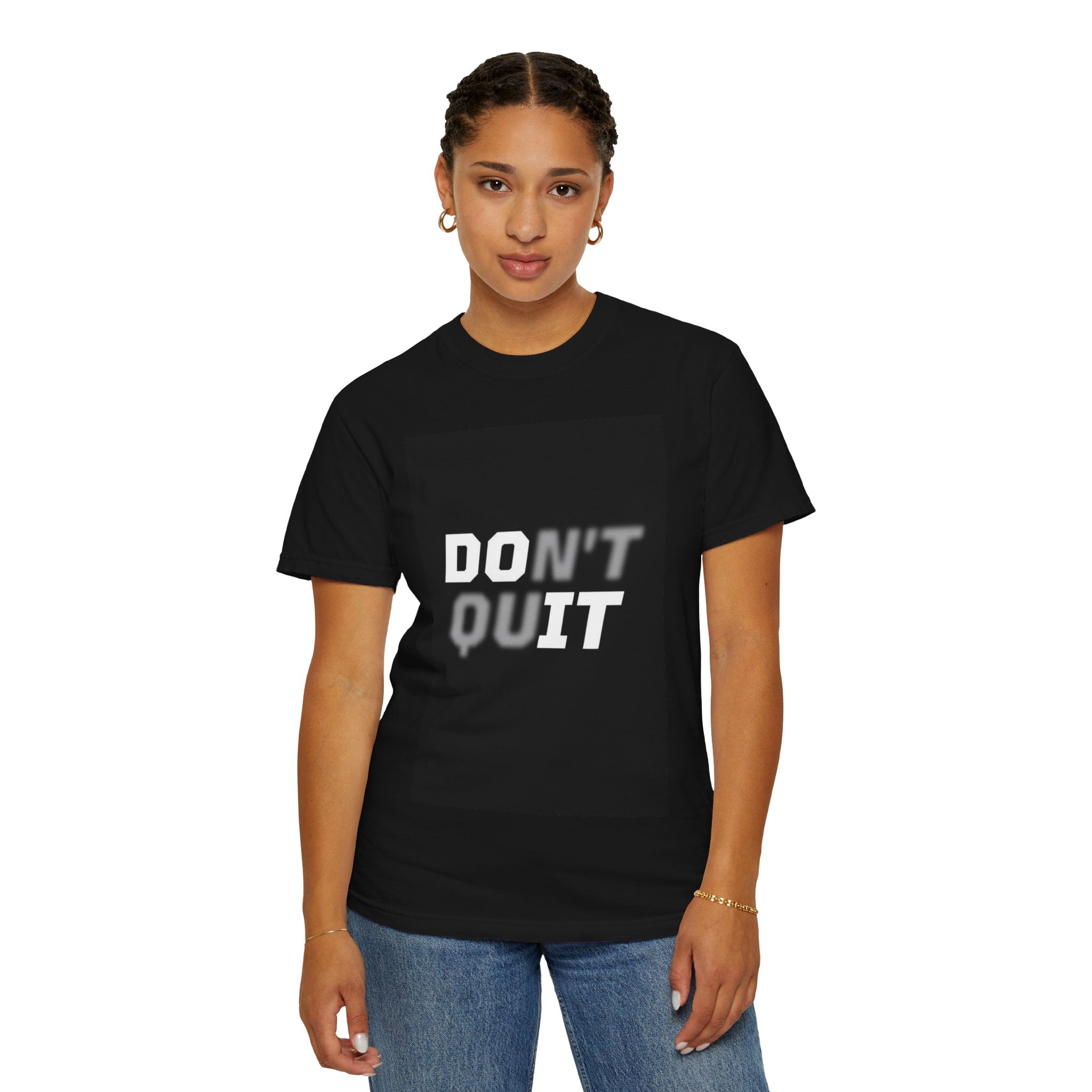 Don’t Quit Motivational T-Shirt — Wholeness Back Print, Inspirational Gym & Everyday Tee