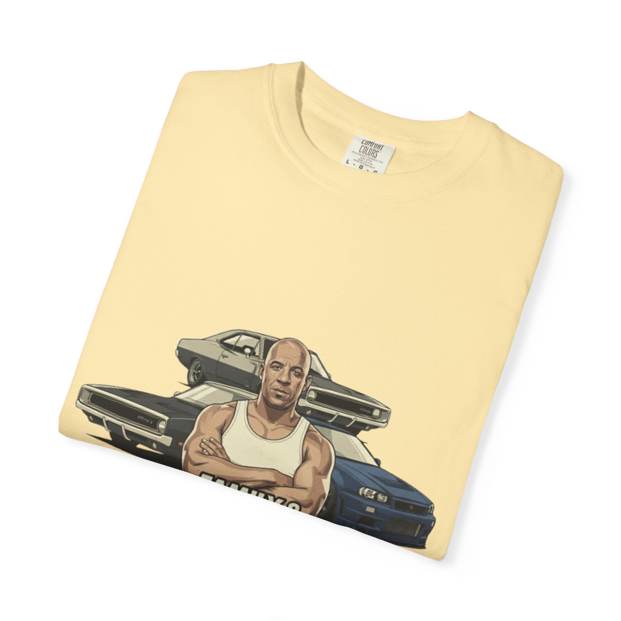 T-Shirt — 'Family & Horsepower' Retro Car Tee (Wholeness Back Print)
