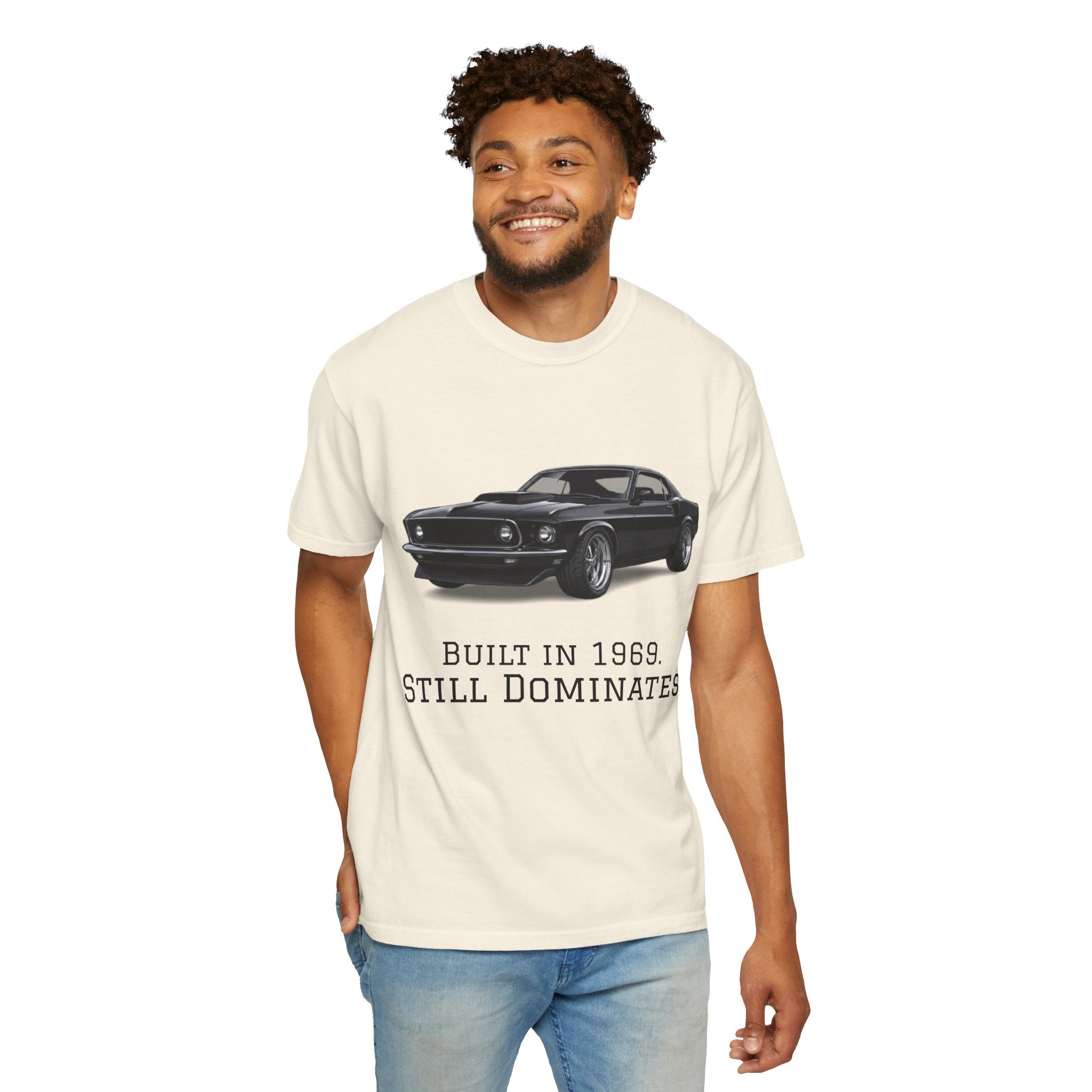 Classic 1969 Muscle Car T-Shirt — "Built in 1969. Still Dominates."