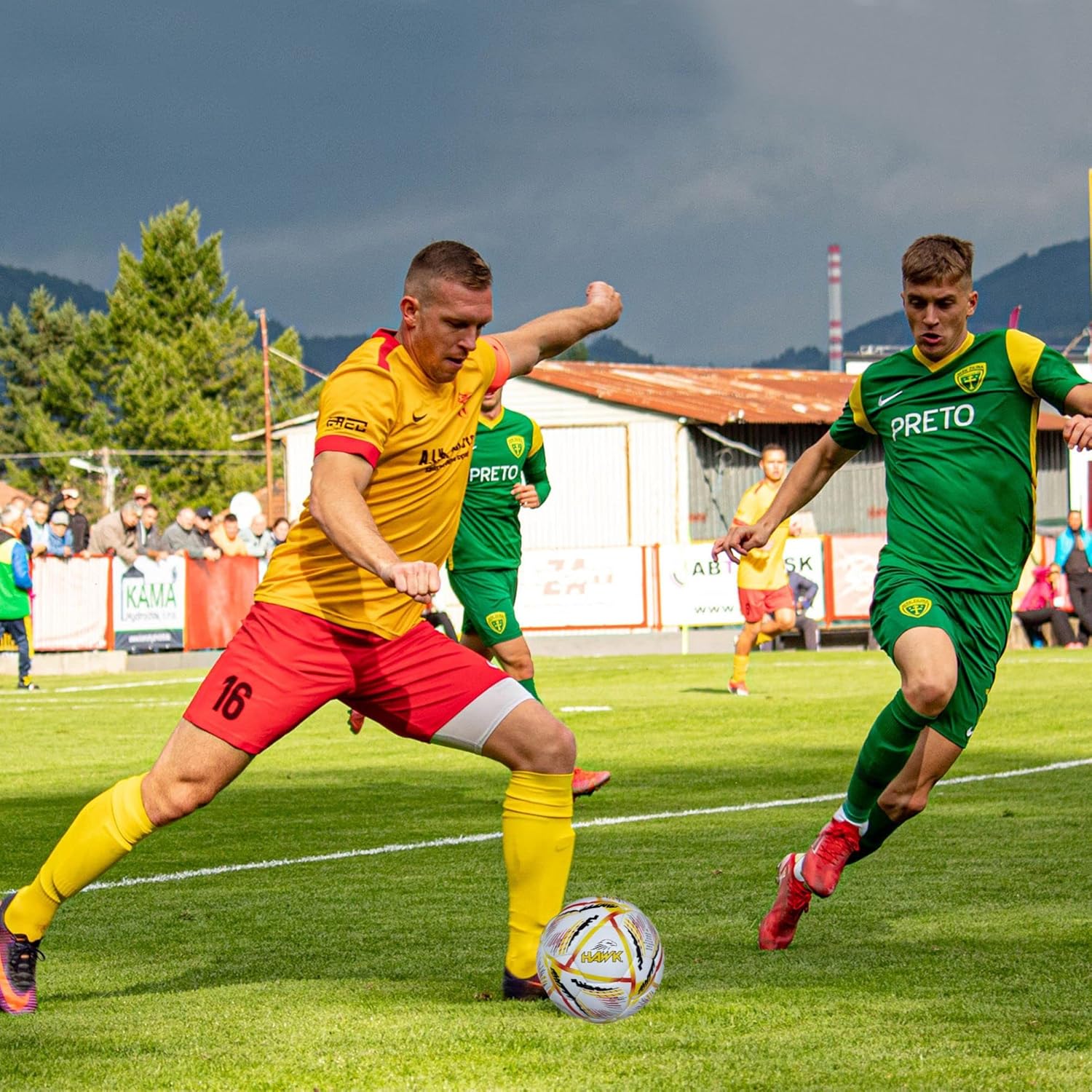 Hawk Match Football Soccer Ball with Air Pump & Accessories