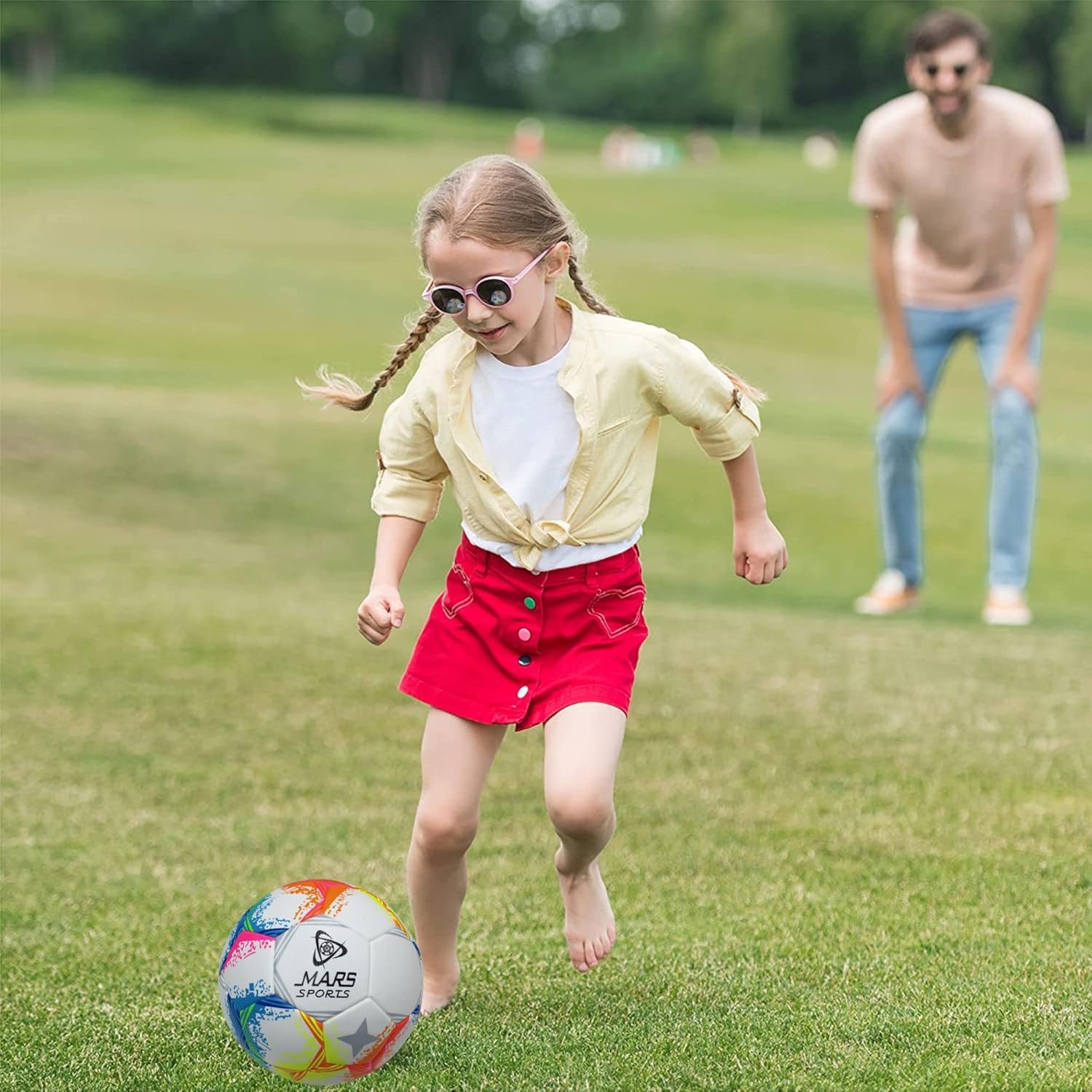 Mars Sports Football Soccer Ball with Air Pump & Accessories