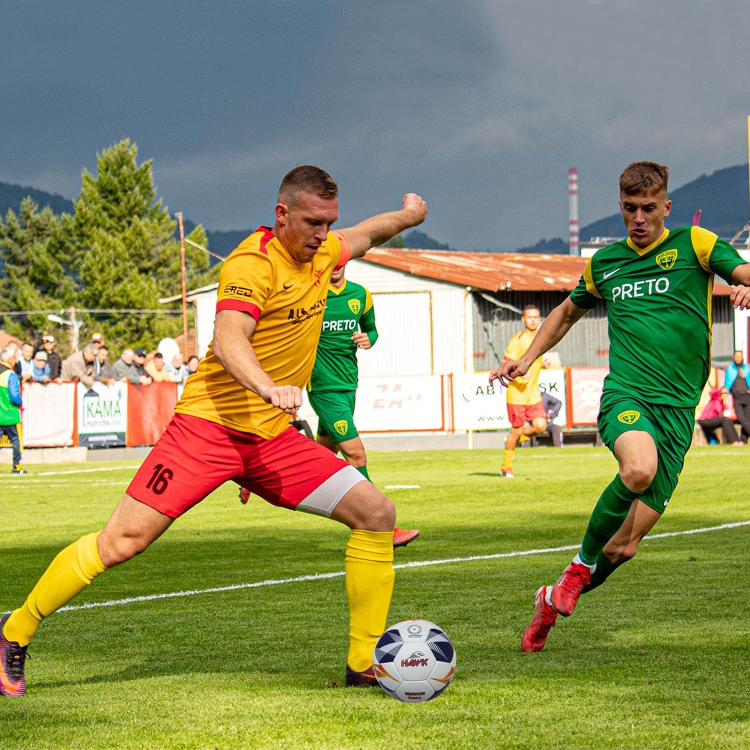 Hawk Match Football Soccer Ball with Air Pump & Accessories