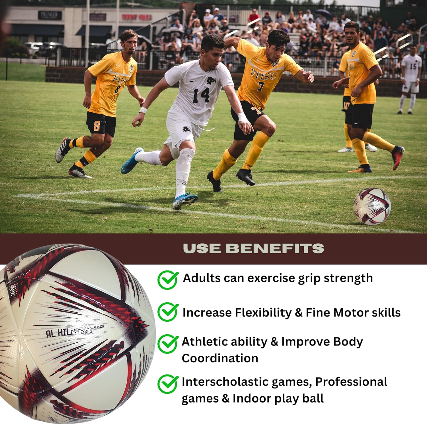 Mars Sports Football Soccer Ball with Air Pump & Accessories