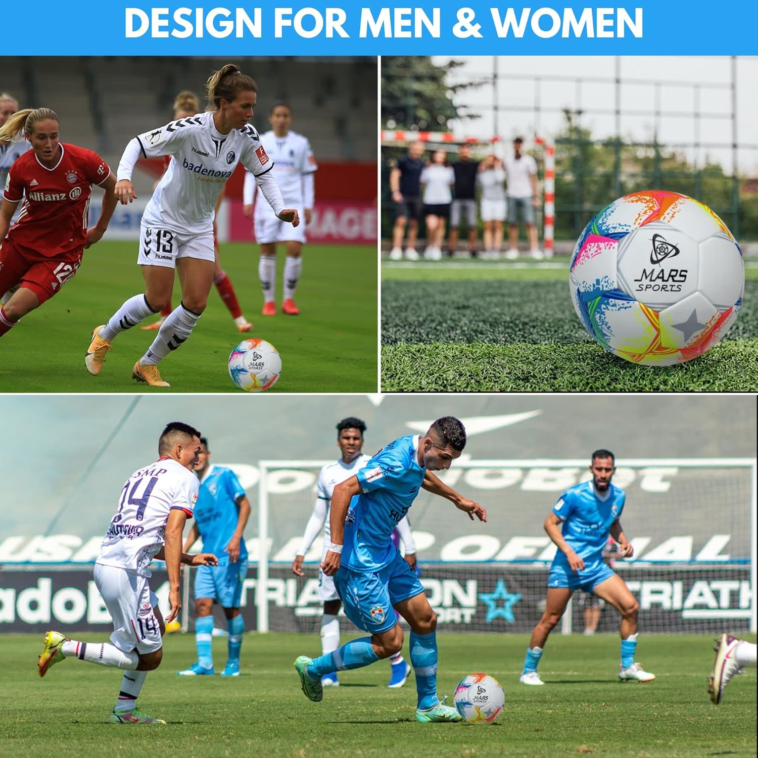 Mars Sports Football Soccer Ball with Air Pump & Accessories