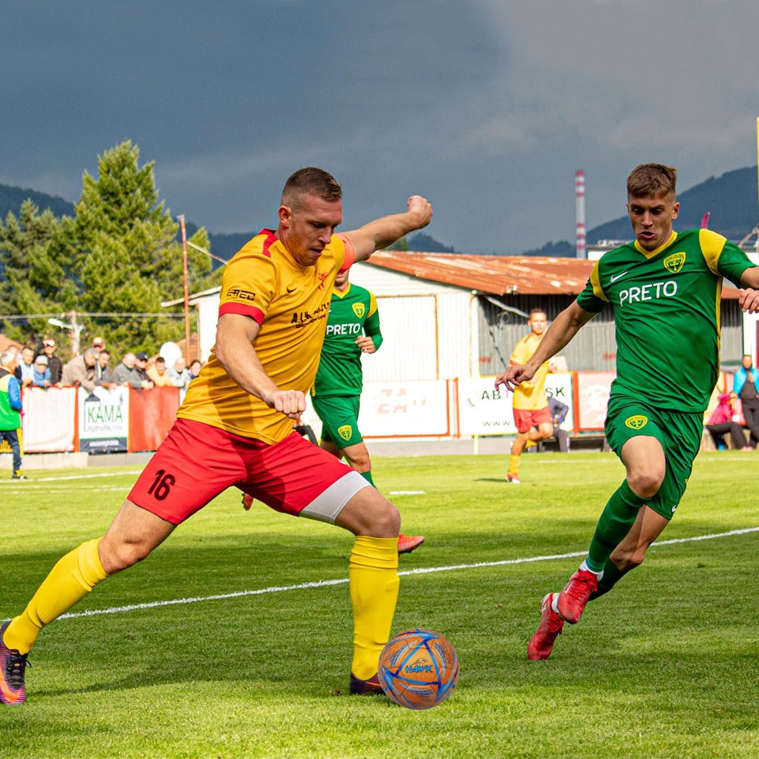 Hawk Match Football Soccer Ball with Air Pump & Accessories