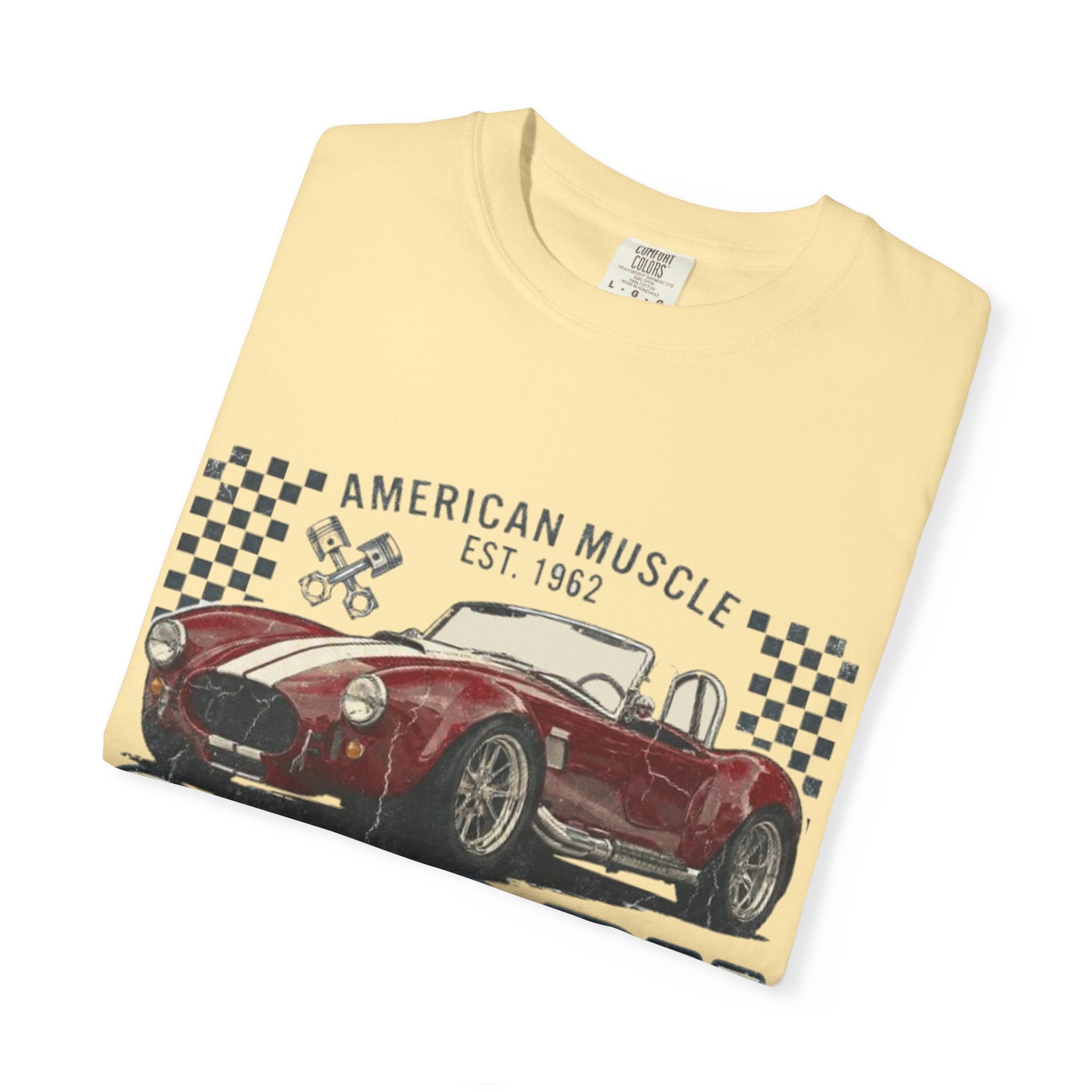 Shelby Cobra Classic Car T‑Shirt — American Muscle Vintage Racing Tee