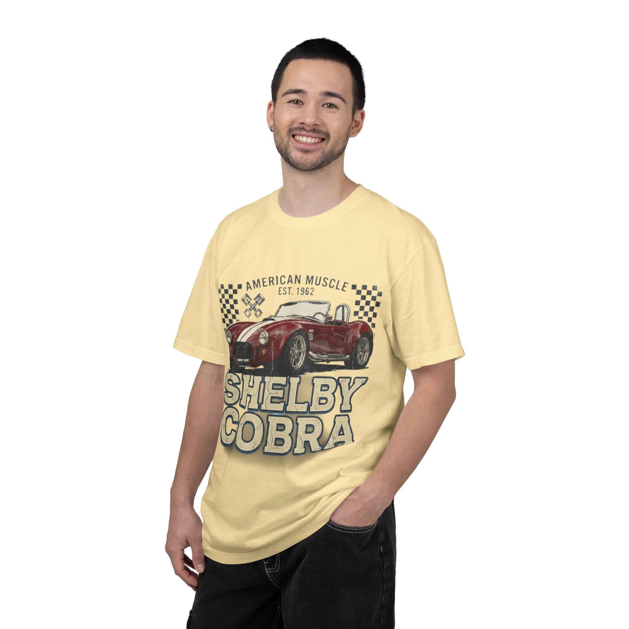 Shelby Cobra Classic Car T‑Shirt — American Muscle Vintage Racing Tee
