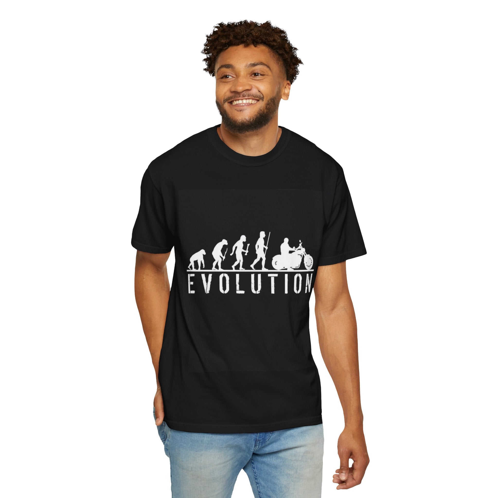 Evolution Motorcycle T-Shirt — Funny Biker Evolution Graphic Tee