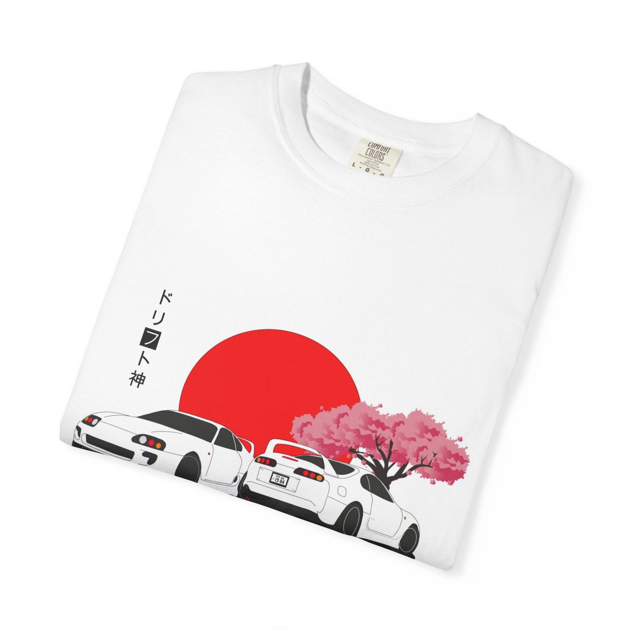 JDM Sunset Cars T-Shirt ā Sakura Drift Graphic Tee