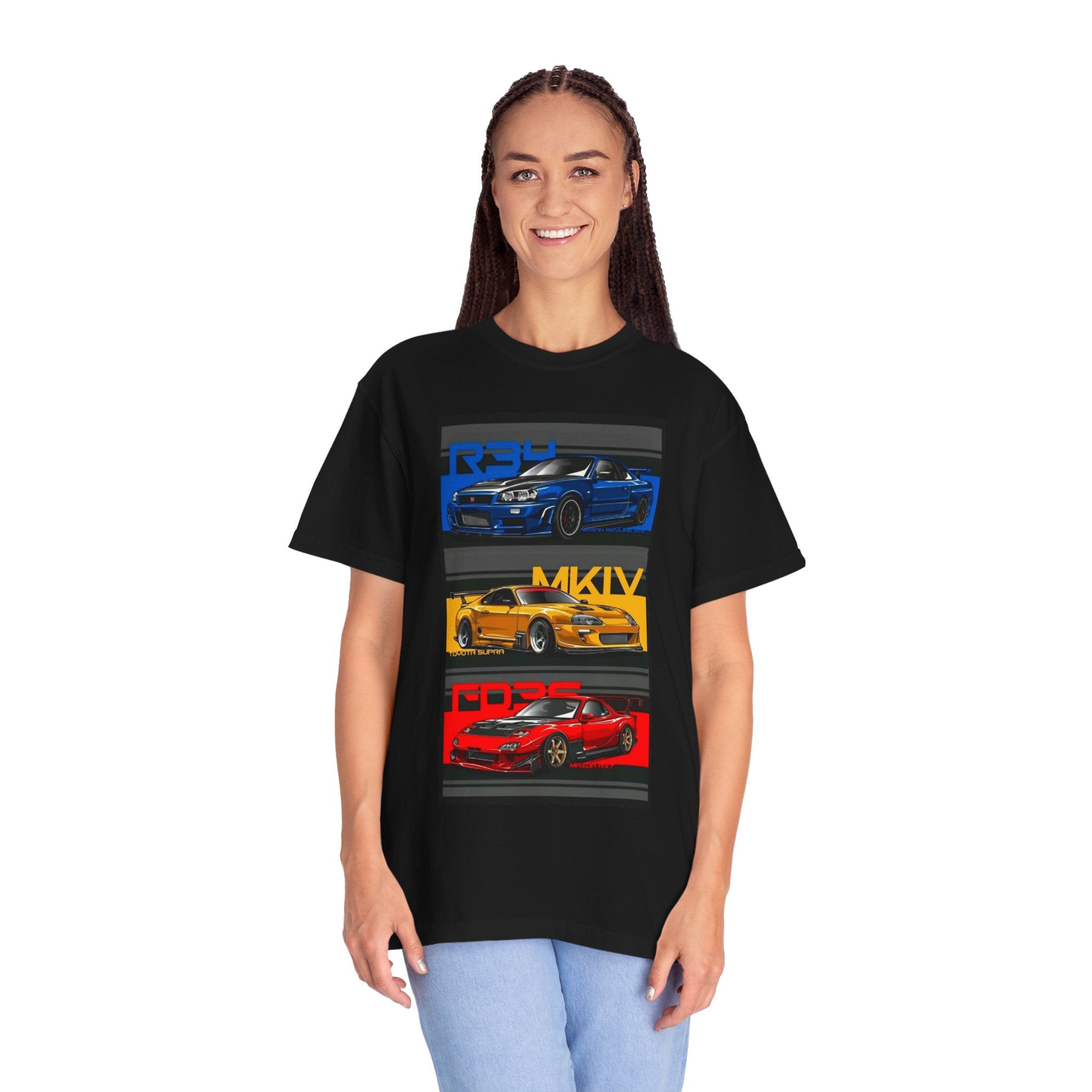 Car Tributes T-Shirt — MKIV, FD2, RX-7 Triple Car Graphic